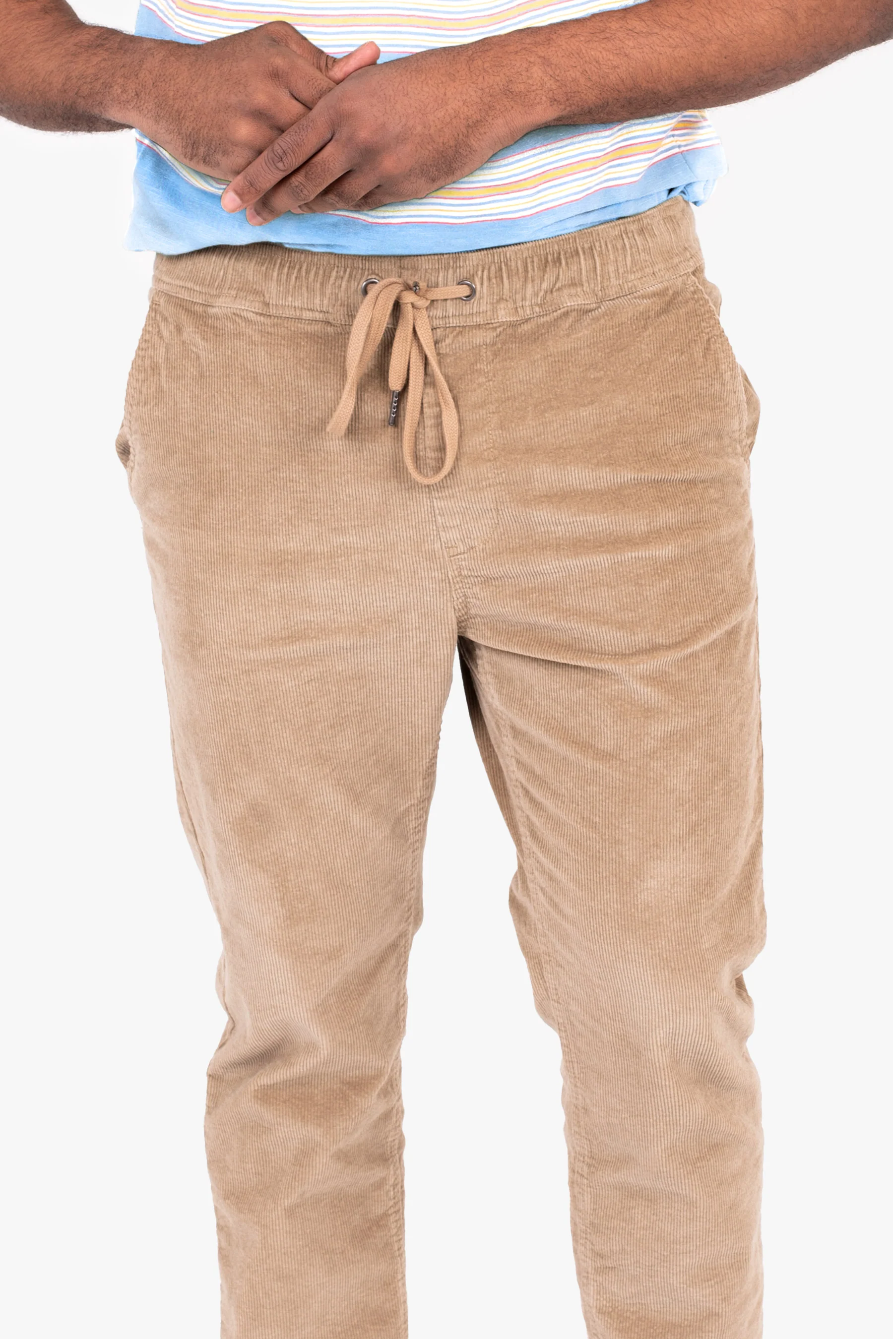 Sand Corduroy Trousers - Image 3