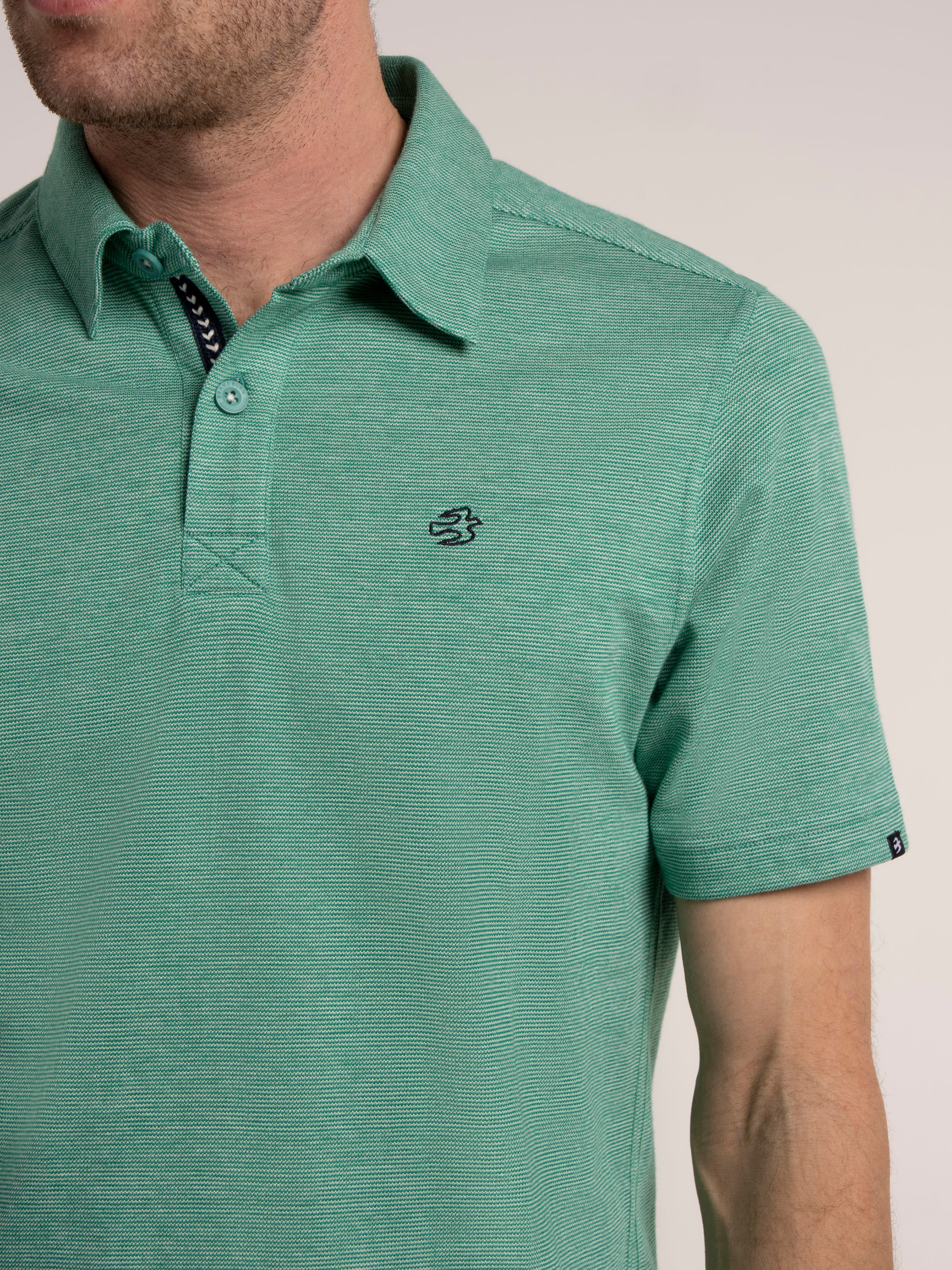 Sandown Micro Stripe Polo - Image 3
