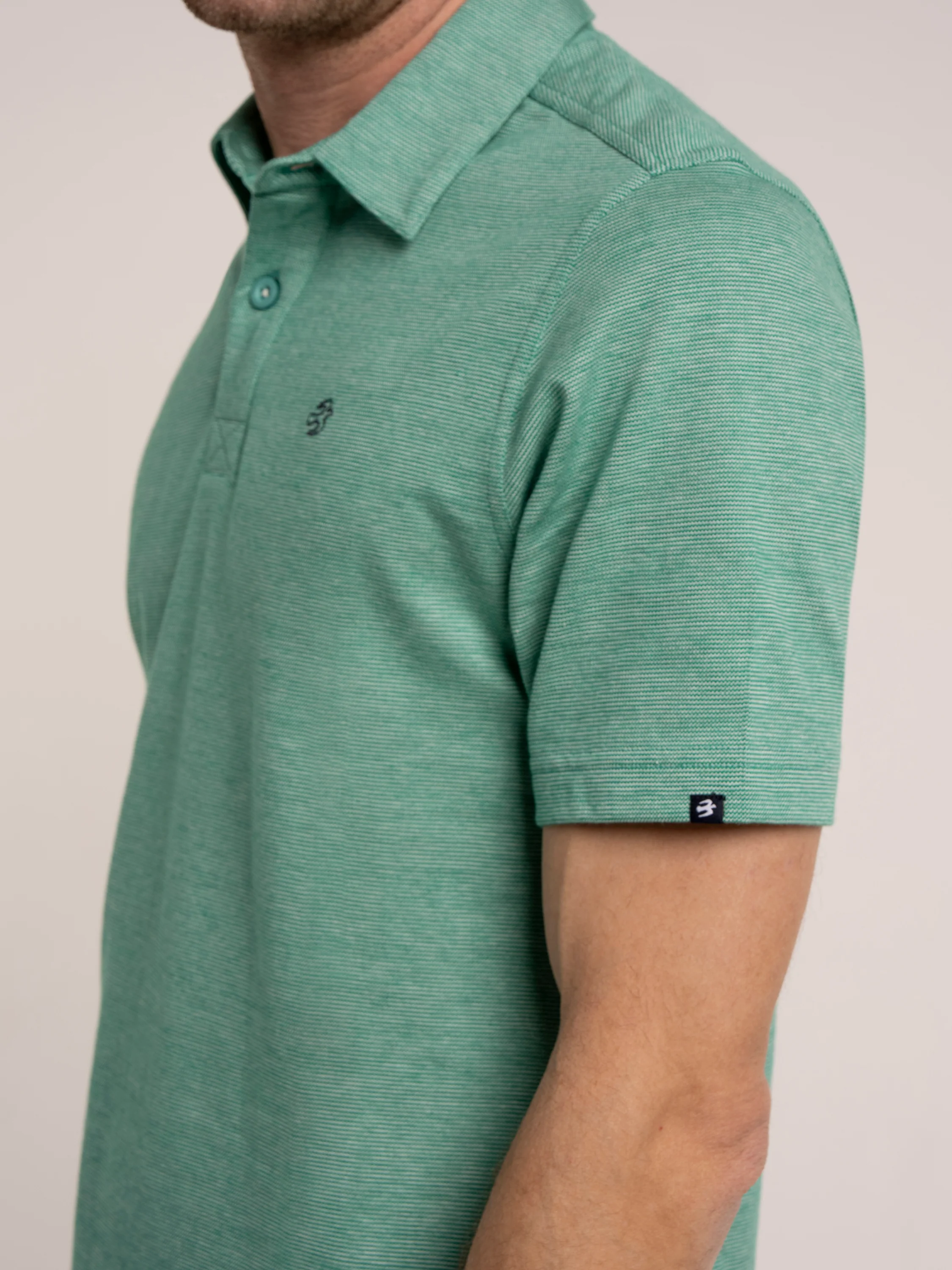 Sandown Micro Stripe Polo - Image 5
