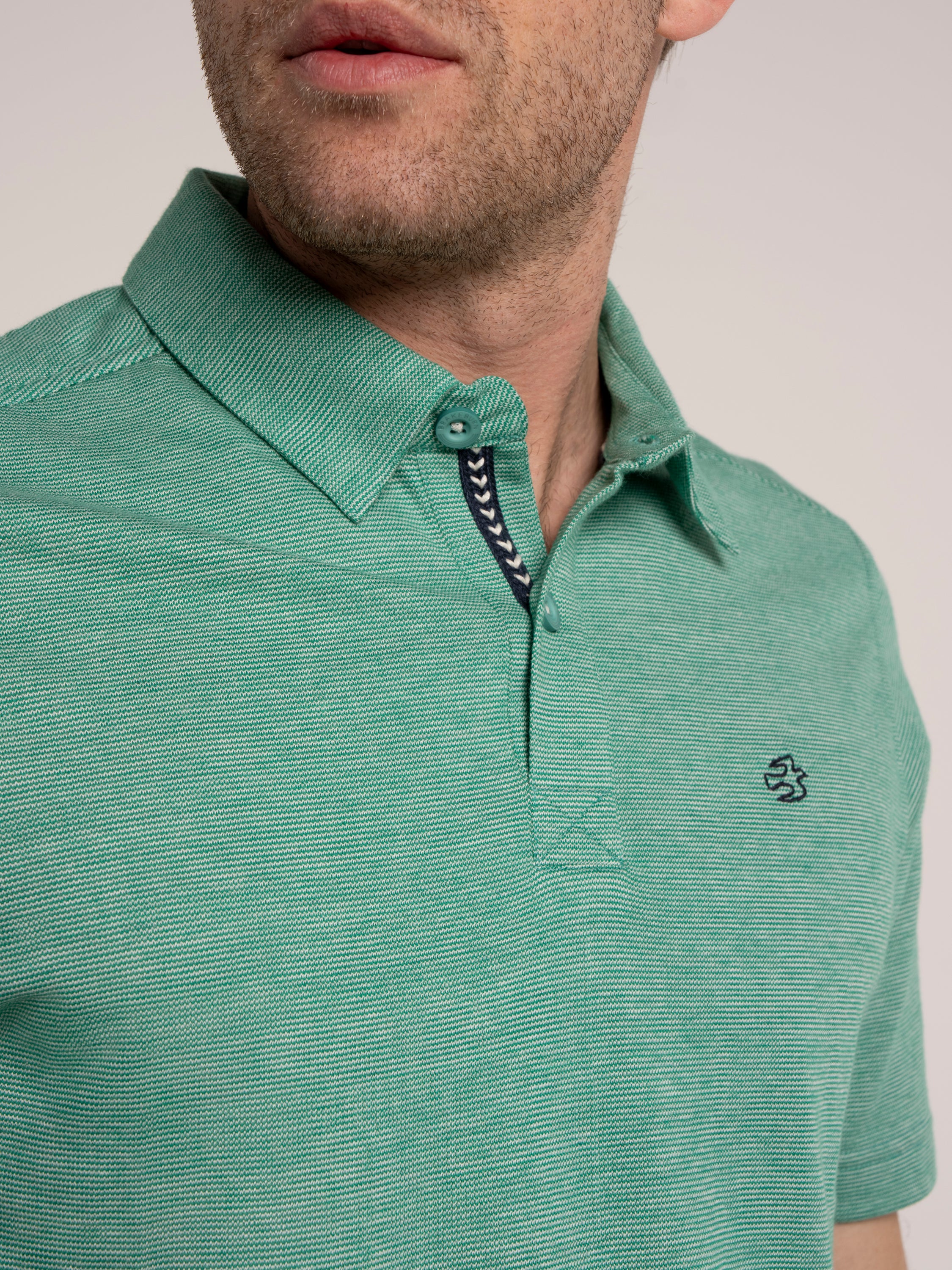 Sandown Micro Stripe Polo - Image 7
