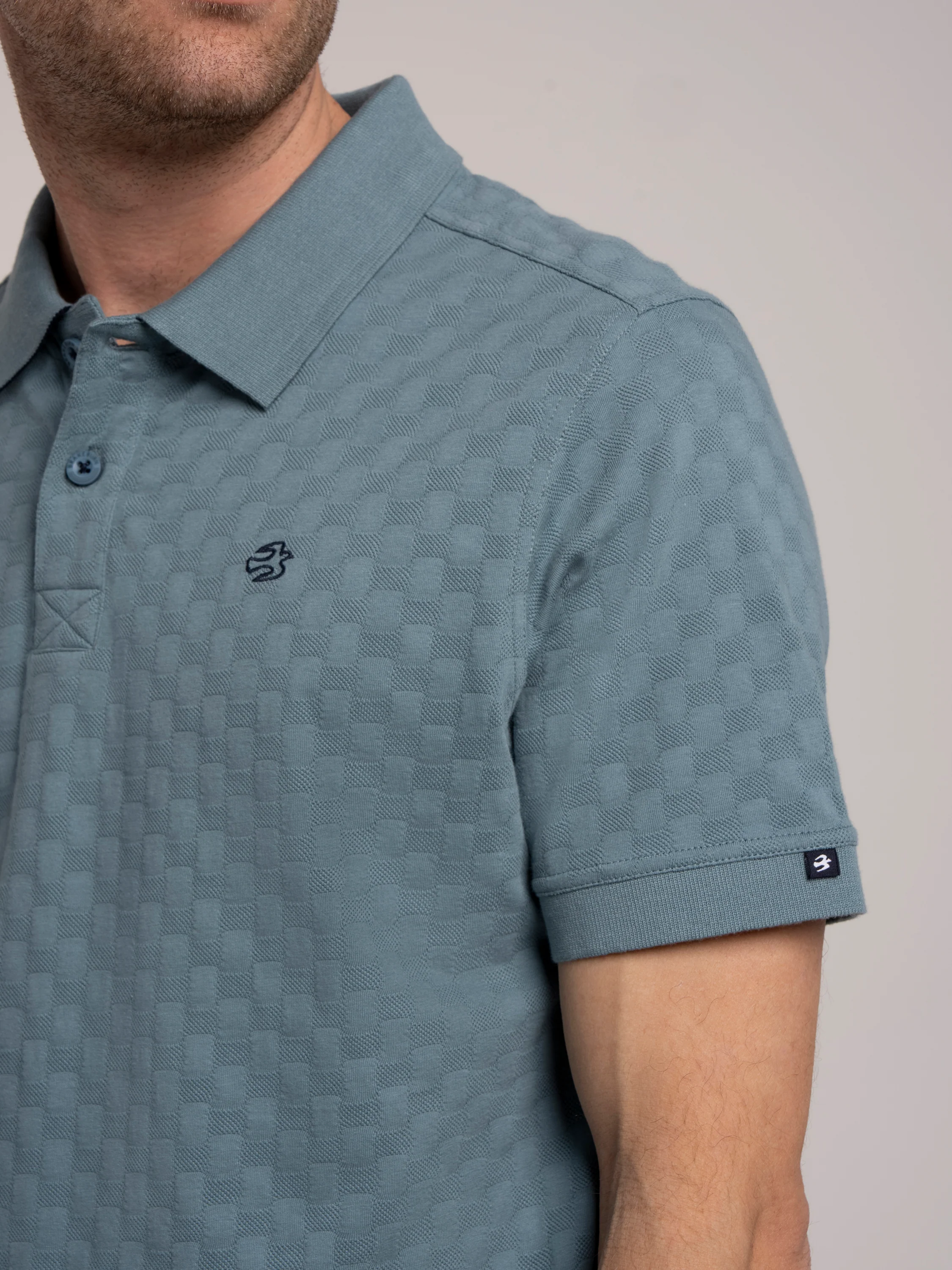 Saxilby Jacquard Polo - Image 3