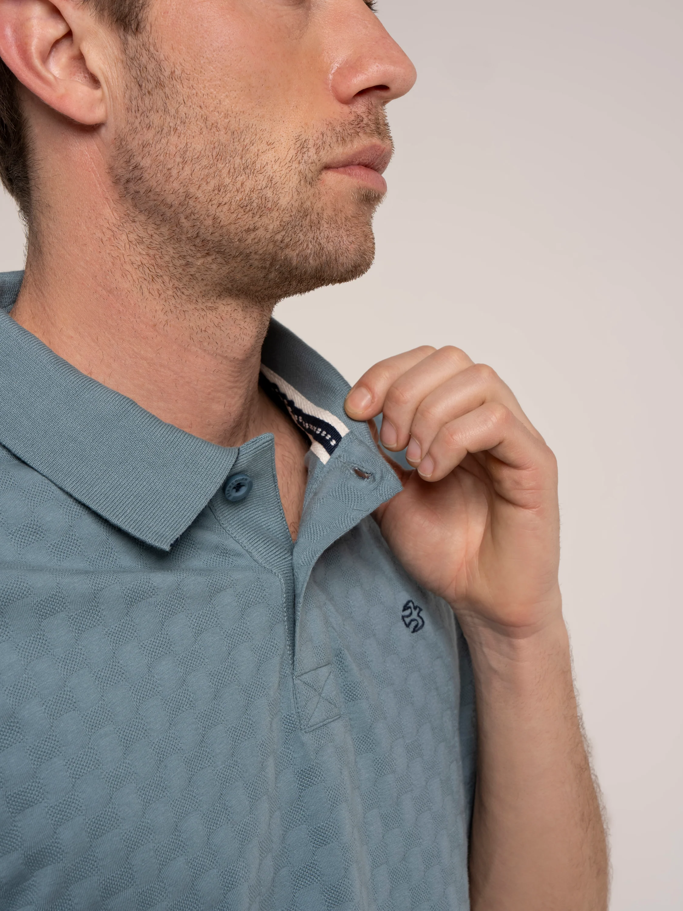 Saxilby Jacquard Polo - Image 8