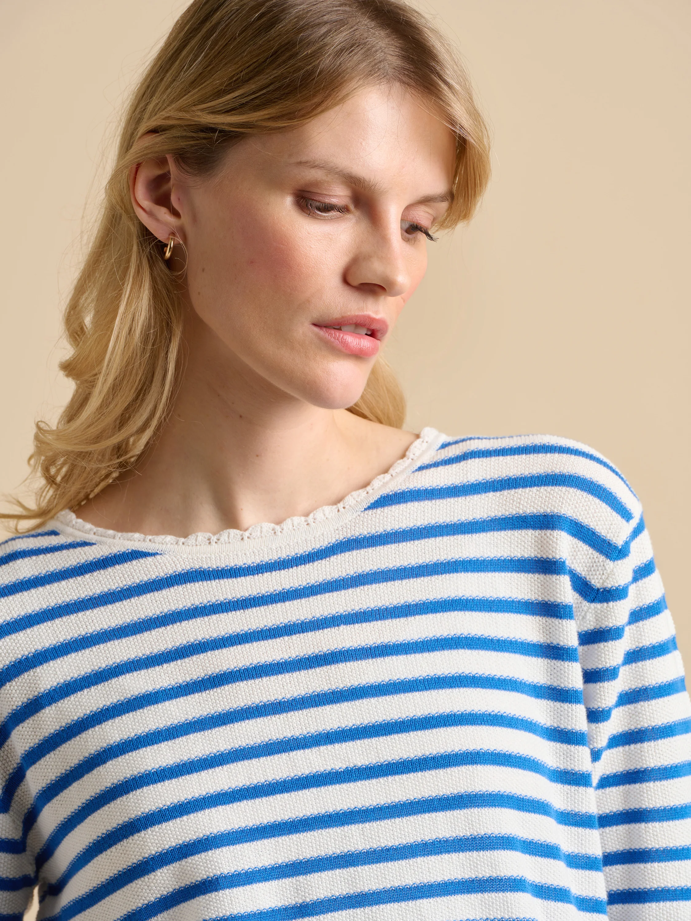 Scallop Neck Knitted Jumper - Image 2