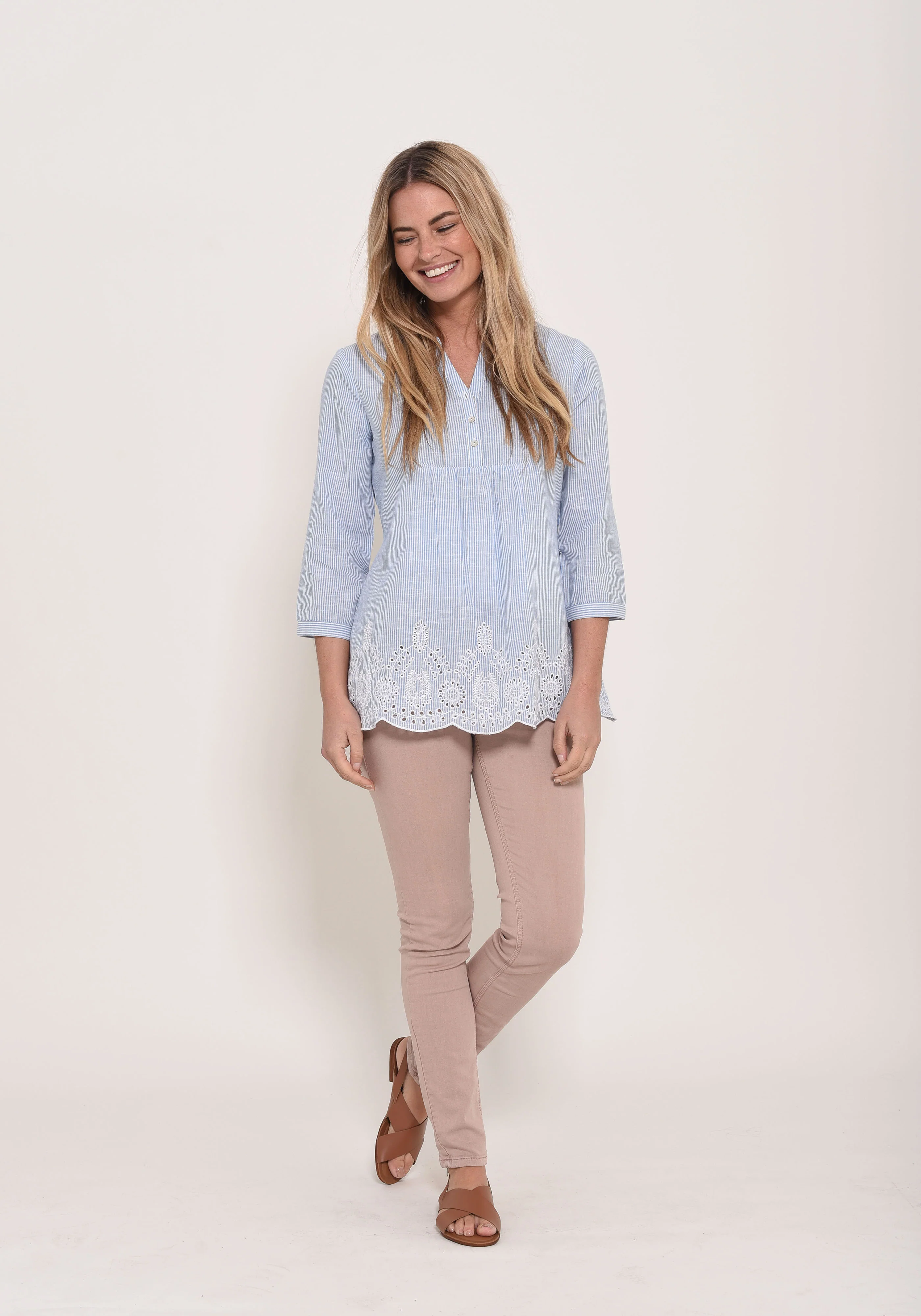 Scalloped Hem Blouse - Image 3