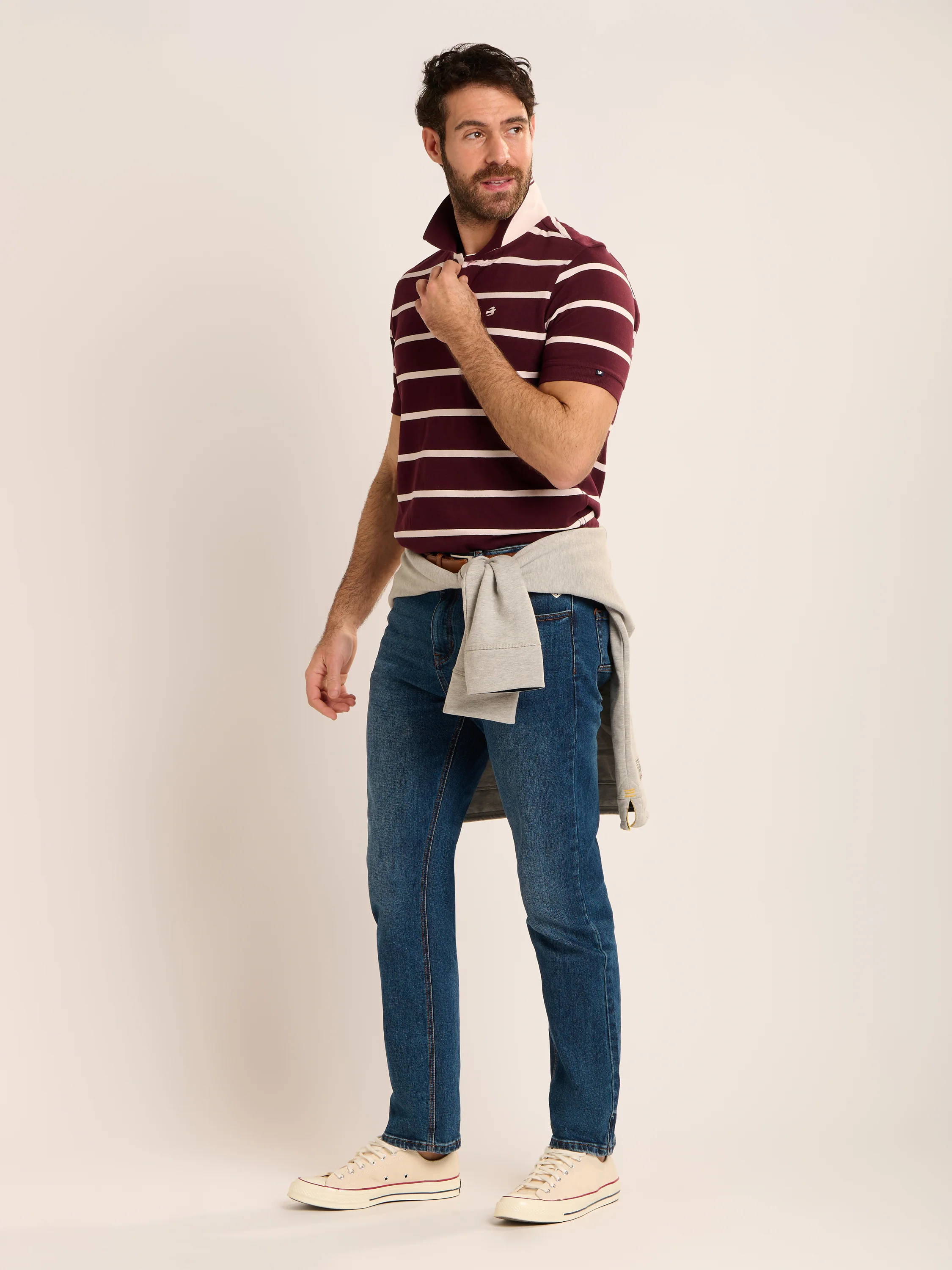 Seaham Stripe Pique Polo - Image 4