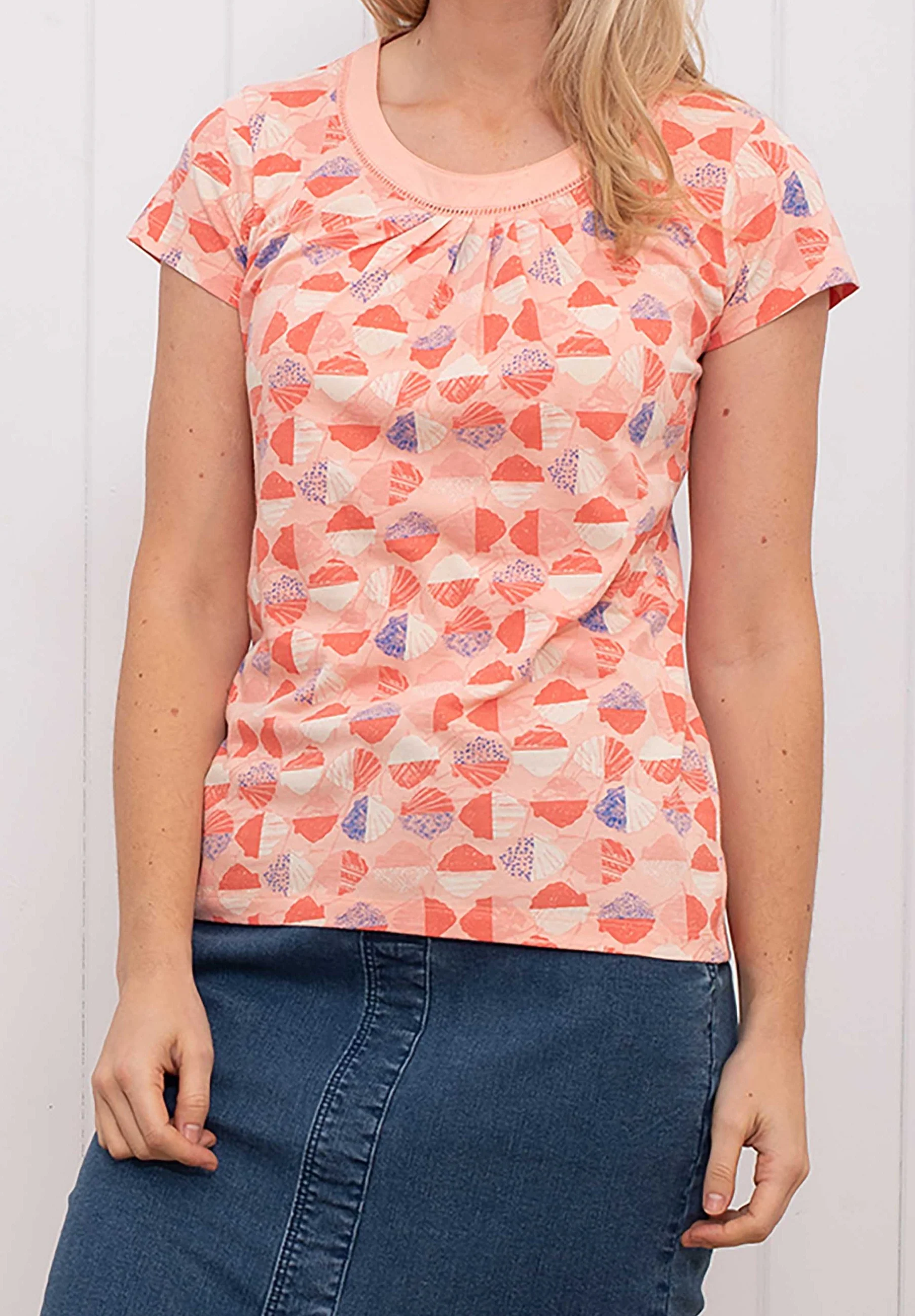 Shells Pleated Front Tshirt
