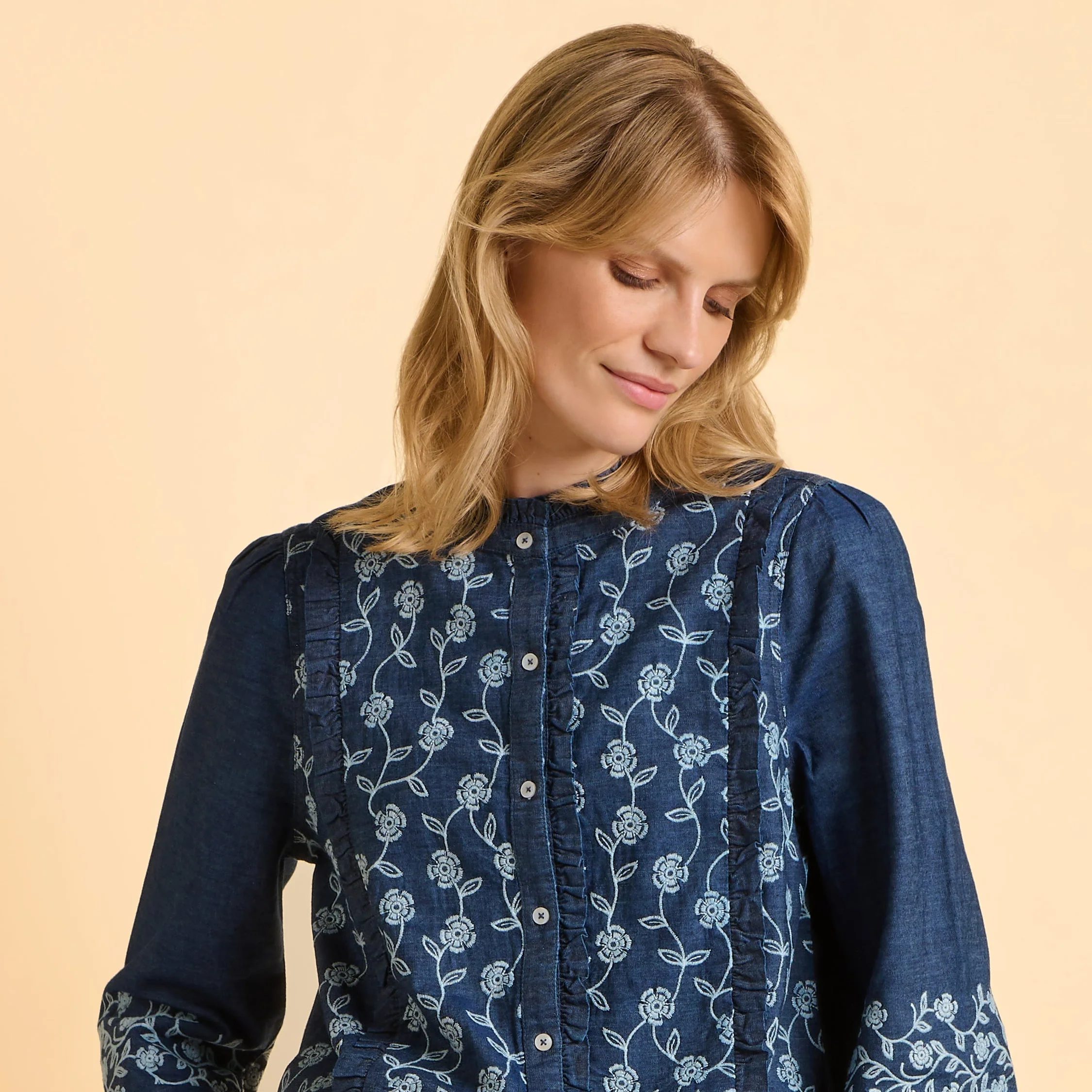 Sienna Denim Blouse - Image 2