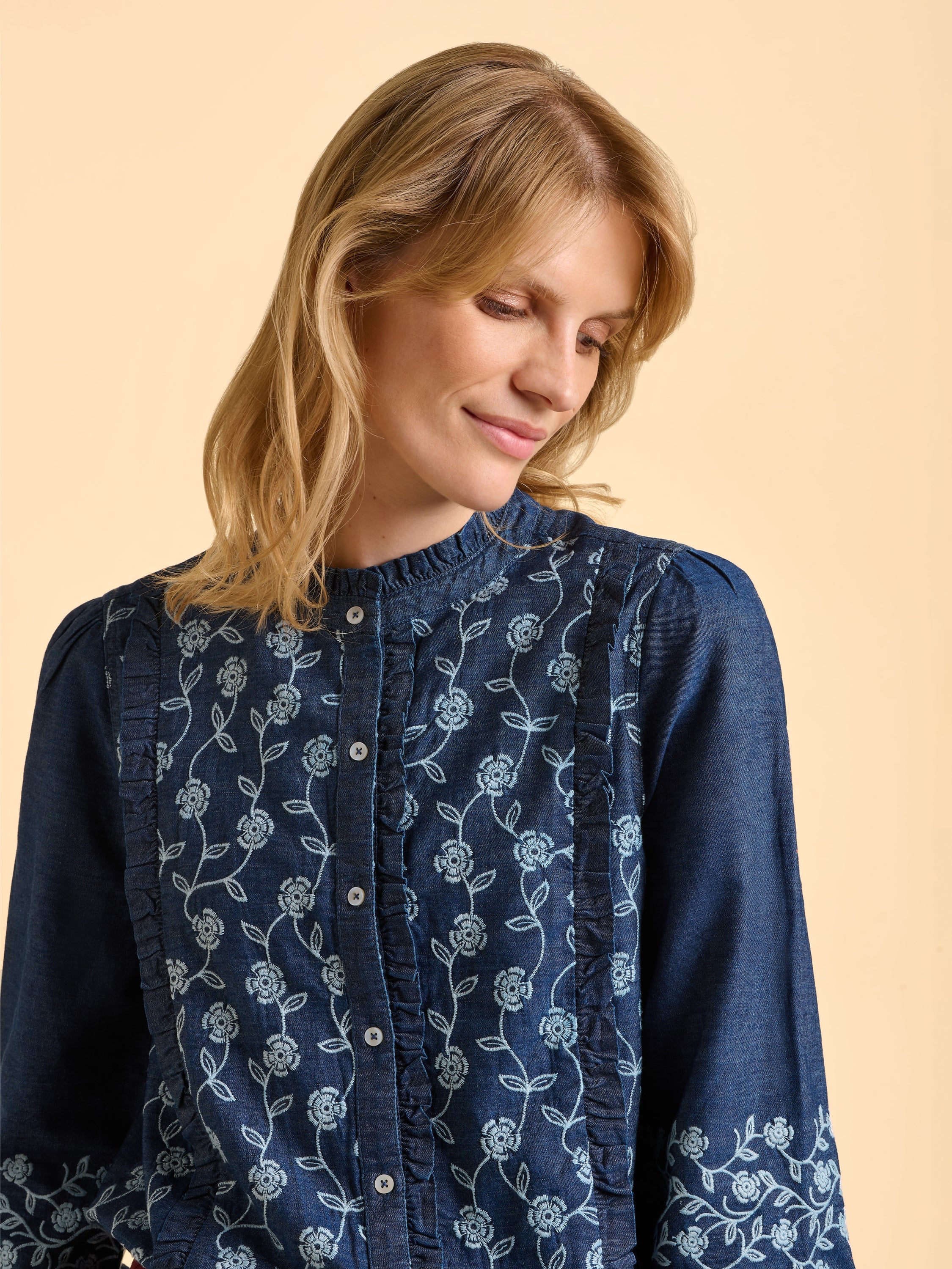 Sienna Denim Blouse - Image 6