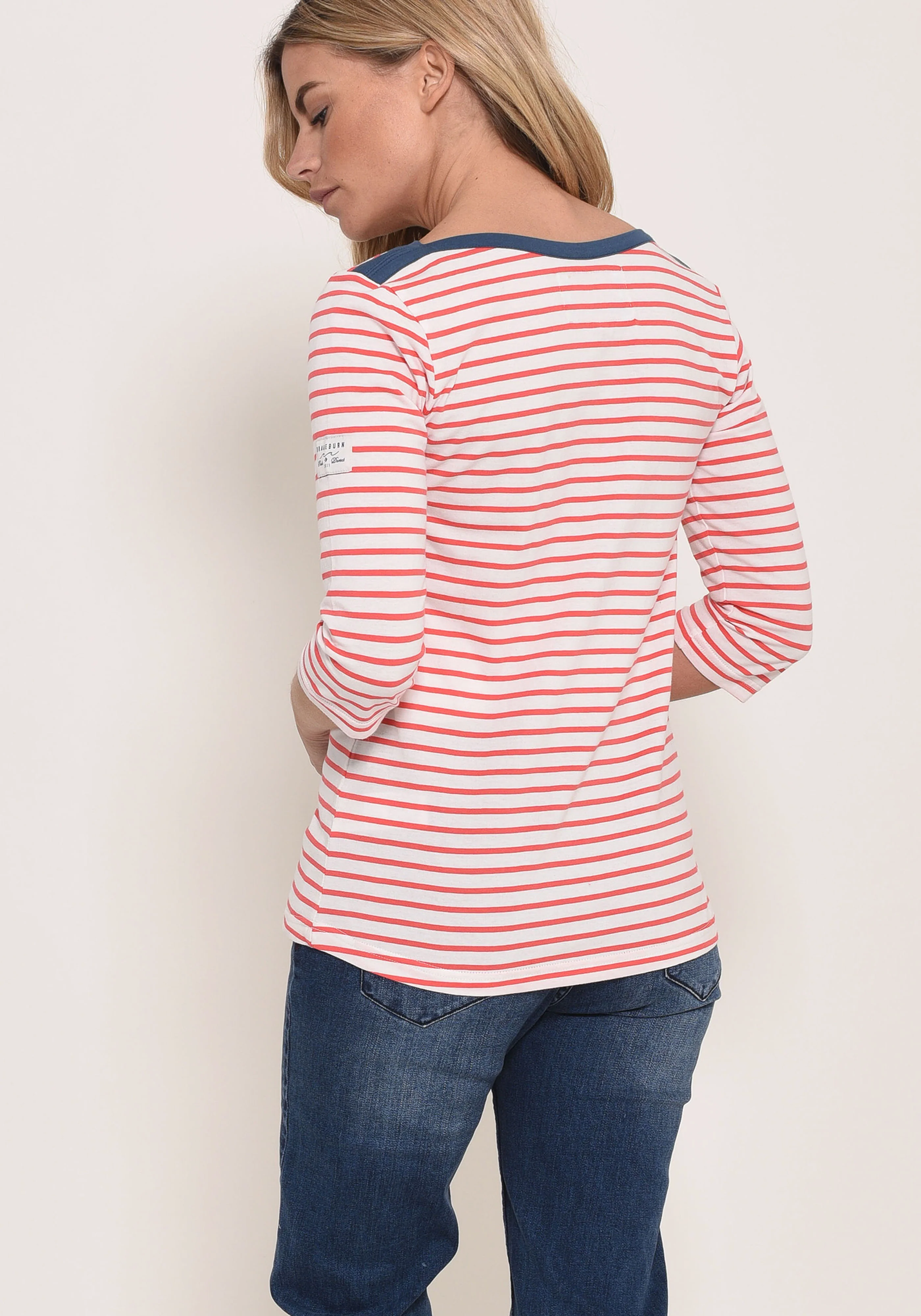3/4 Sleeve Stripe T-Shirt - Image 3