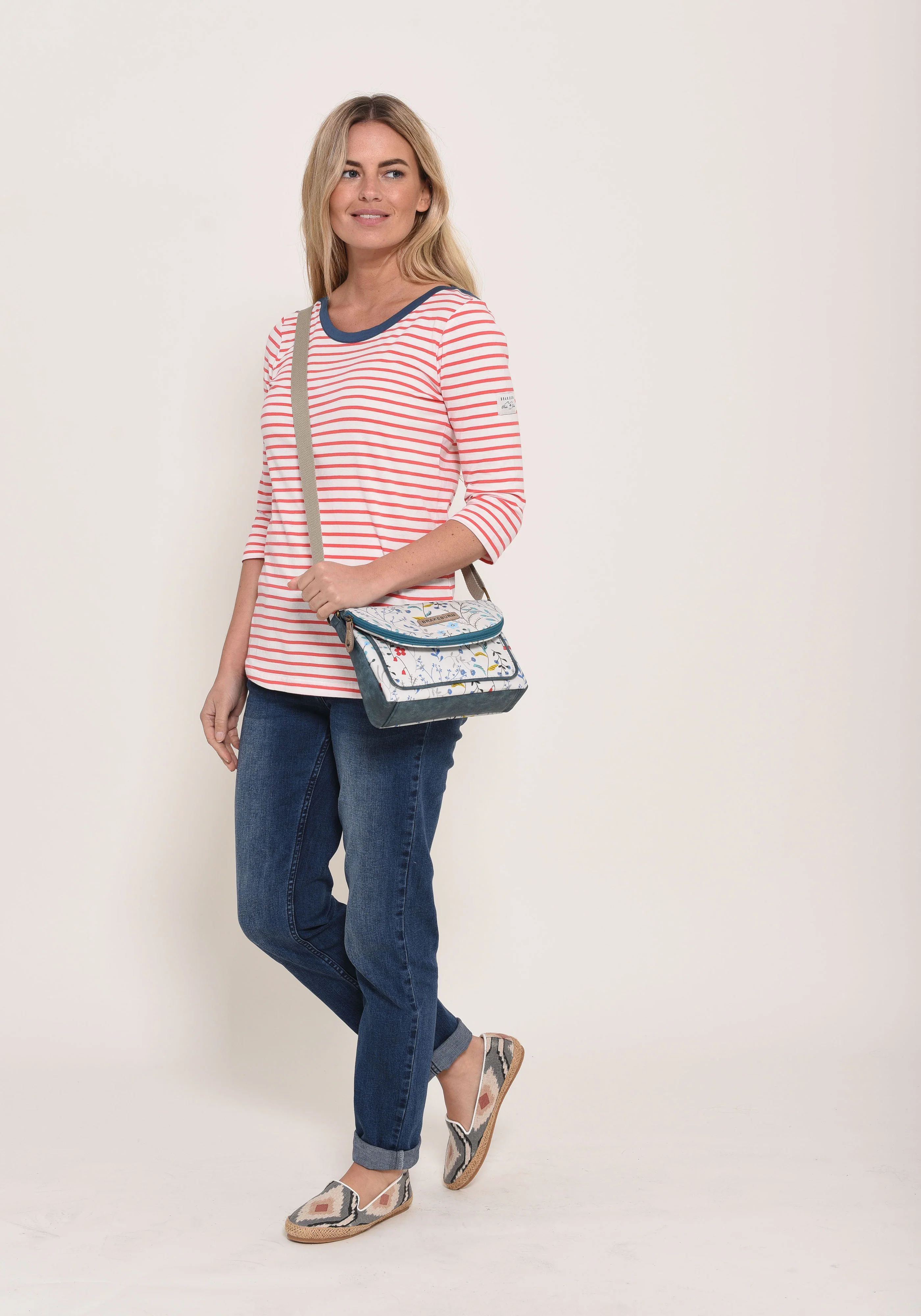 3/4 Sleeve Stripe T-Shirt - Image 4