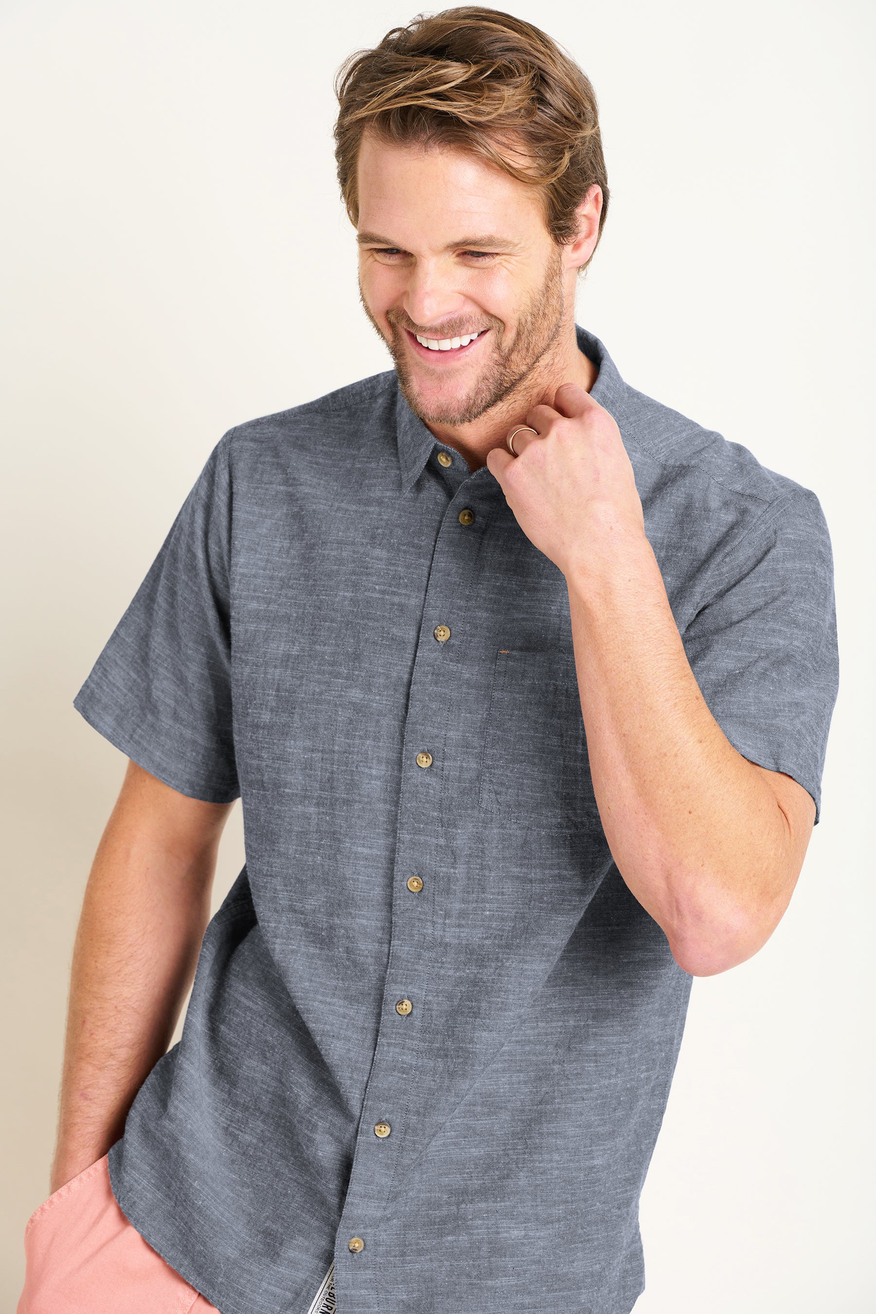 Slub Short Sleeve Shirt - Image 6