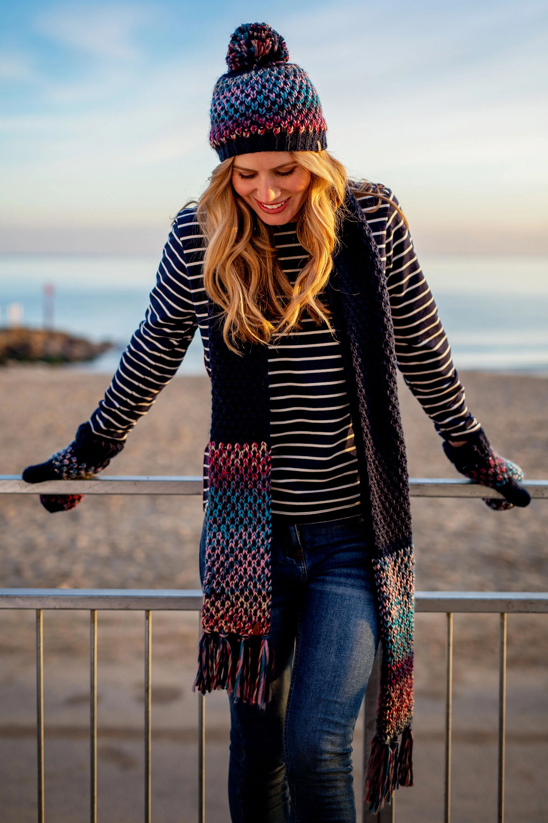 Space Dye Knitted Scarf