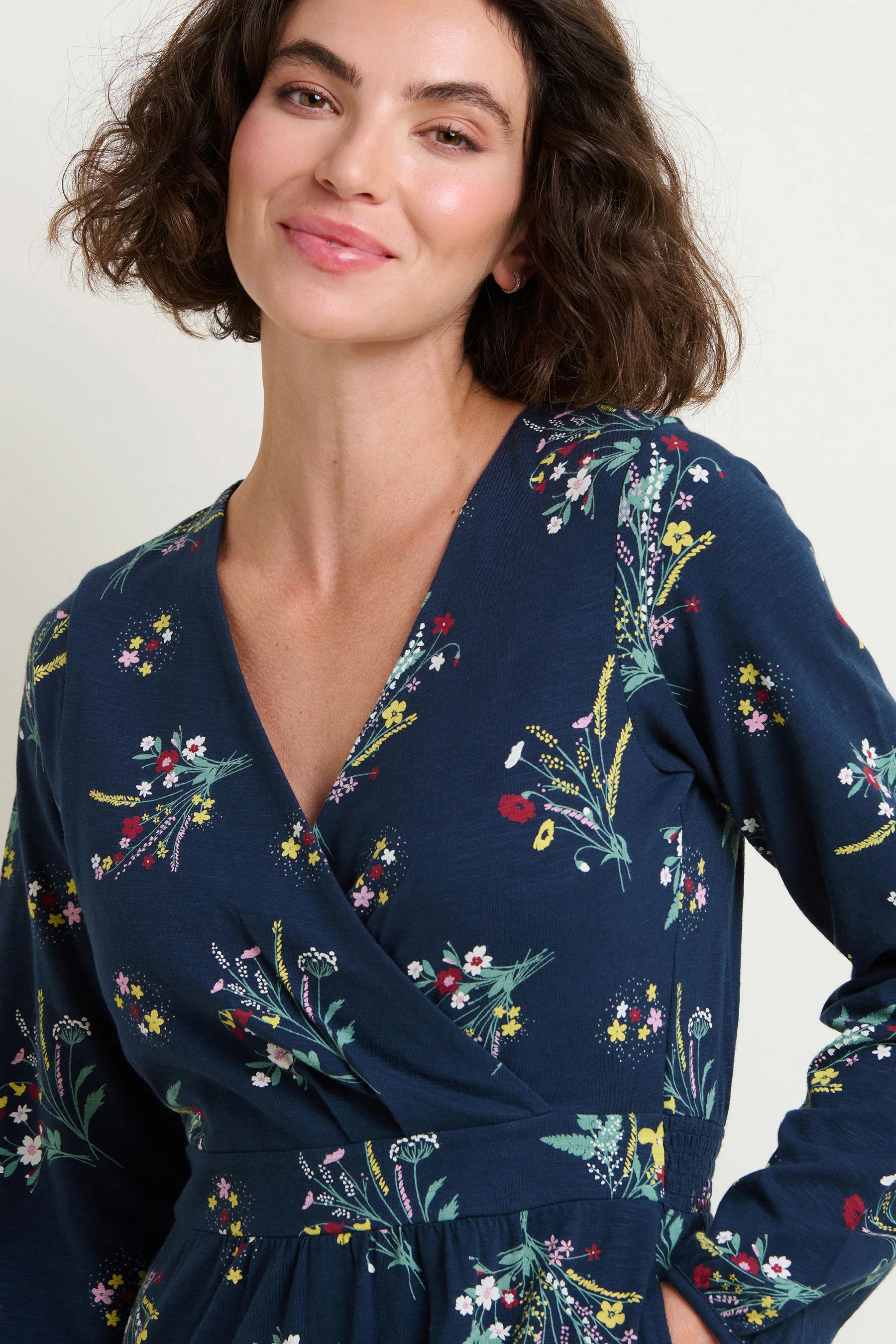 Spring Bunches Wrap Maxi Dress - Image 3