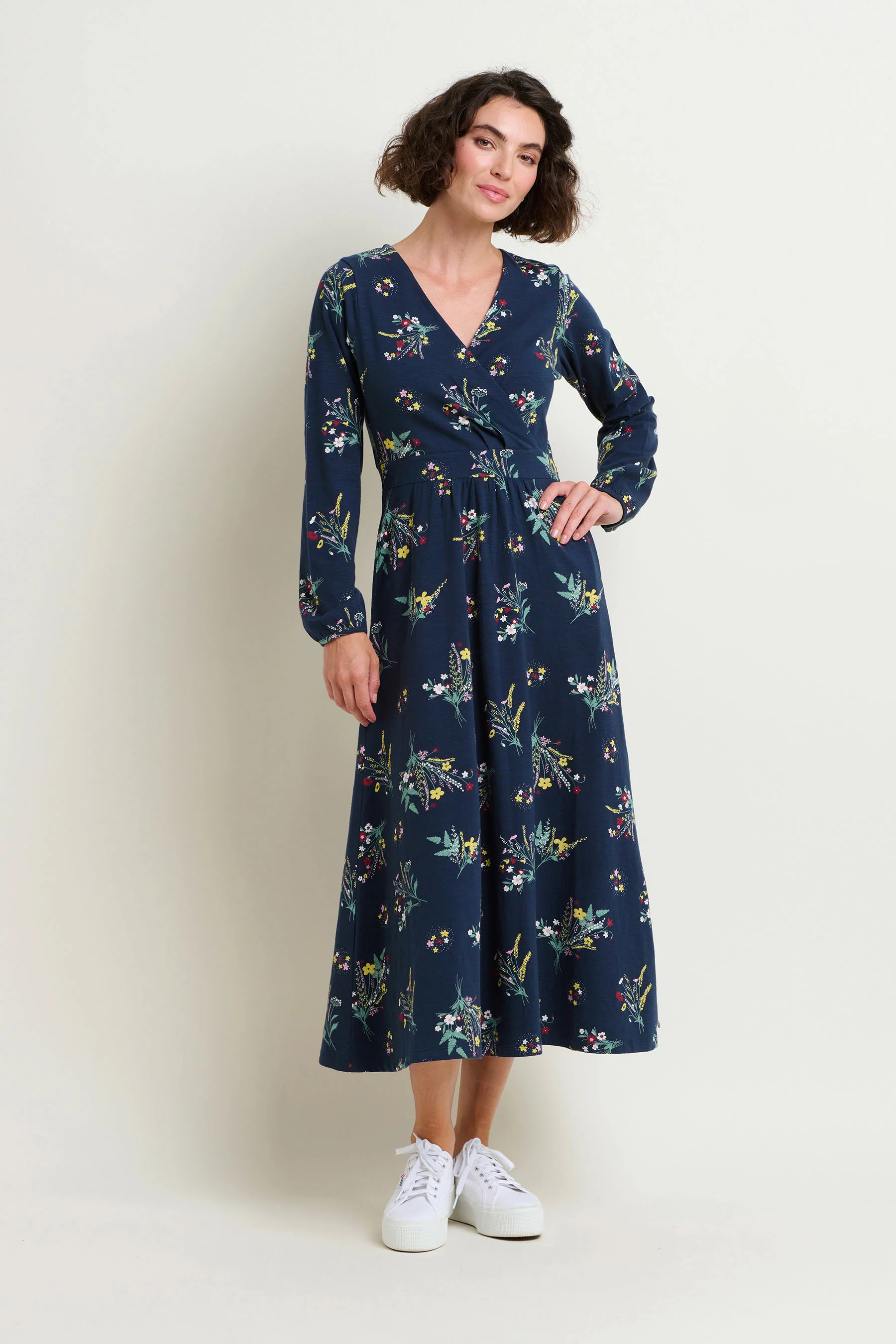 Spring Bunches Wrap Maxi Dress - Image 4