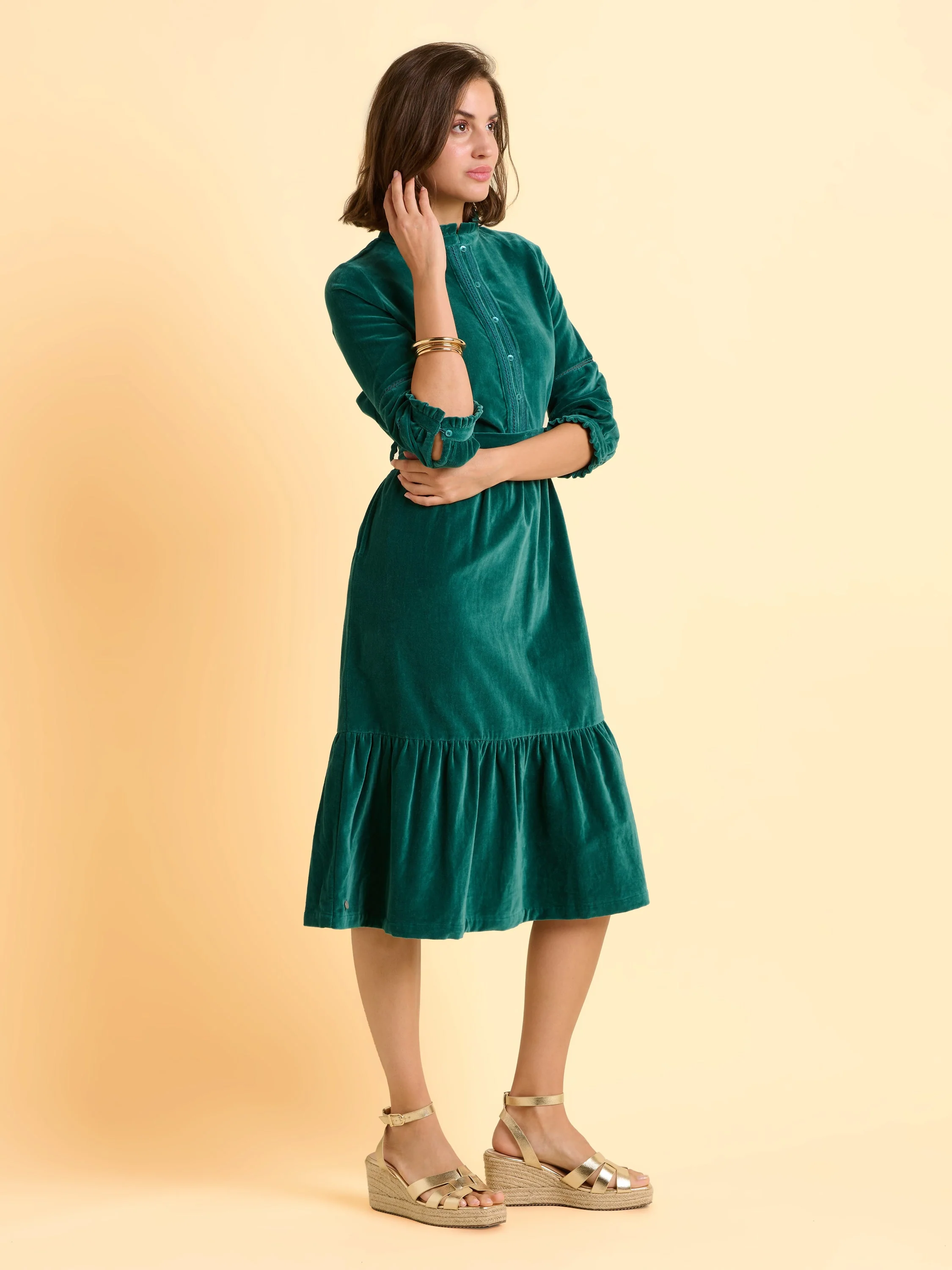 Starry Velvet Midi Dress - Image 6