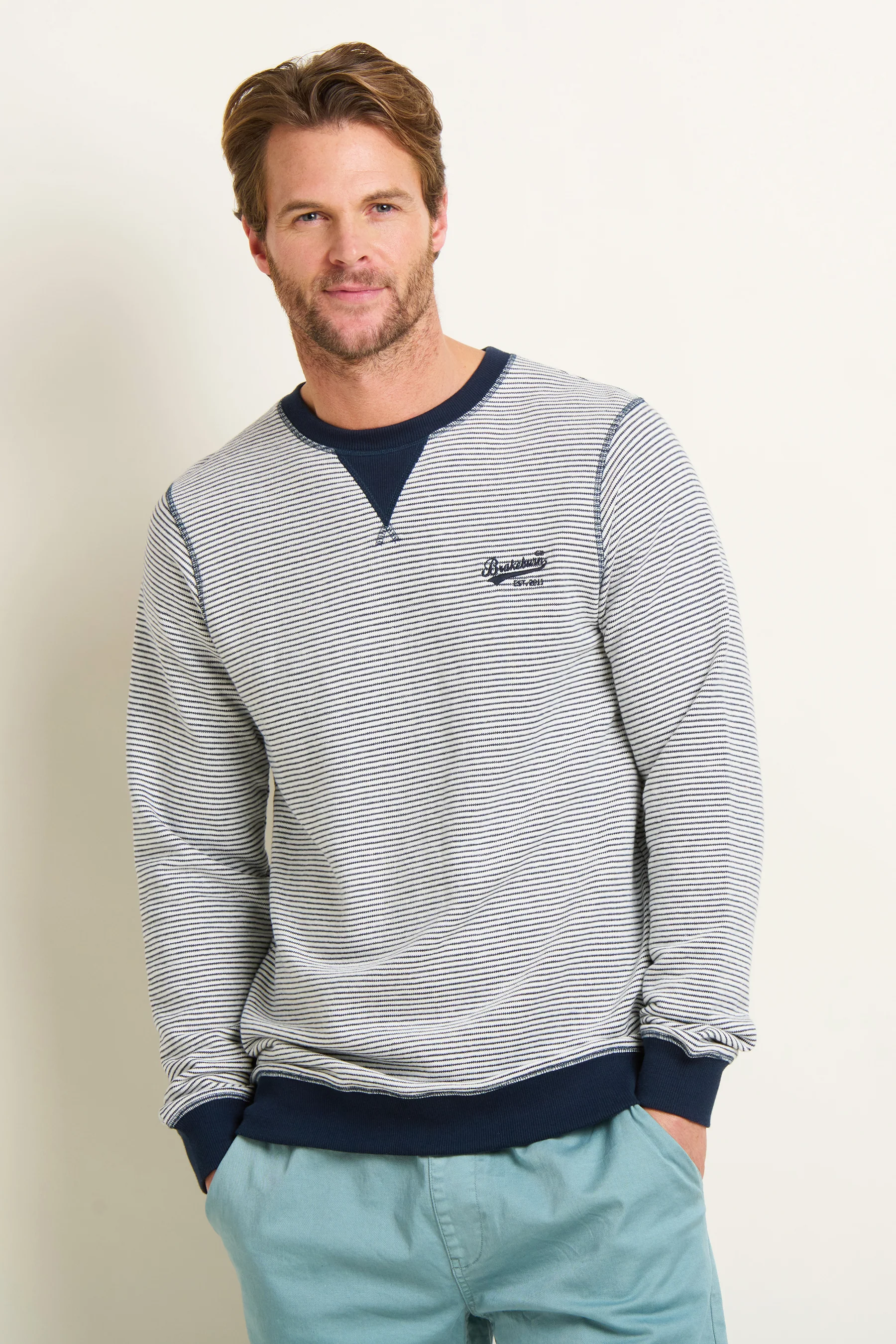 Stripe Crew Neck Sweat - Image 2
