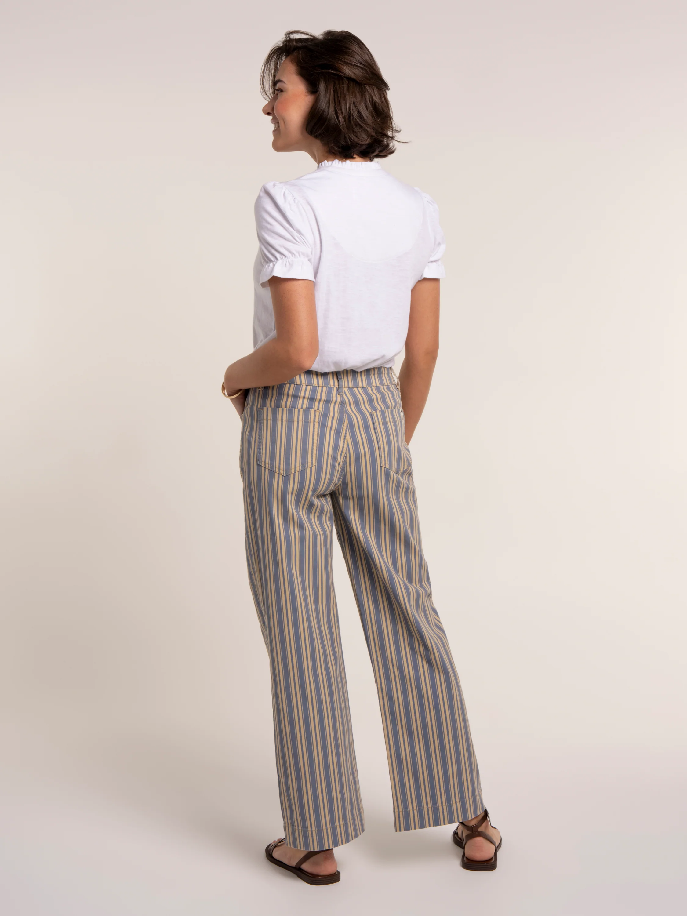 Stripe Straight Leg Jeans - Image 2