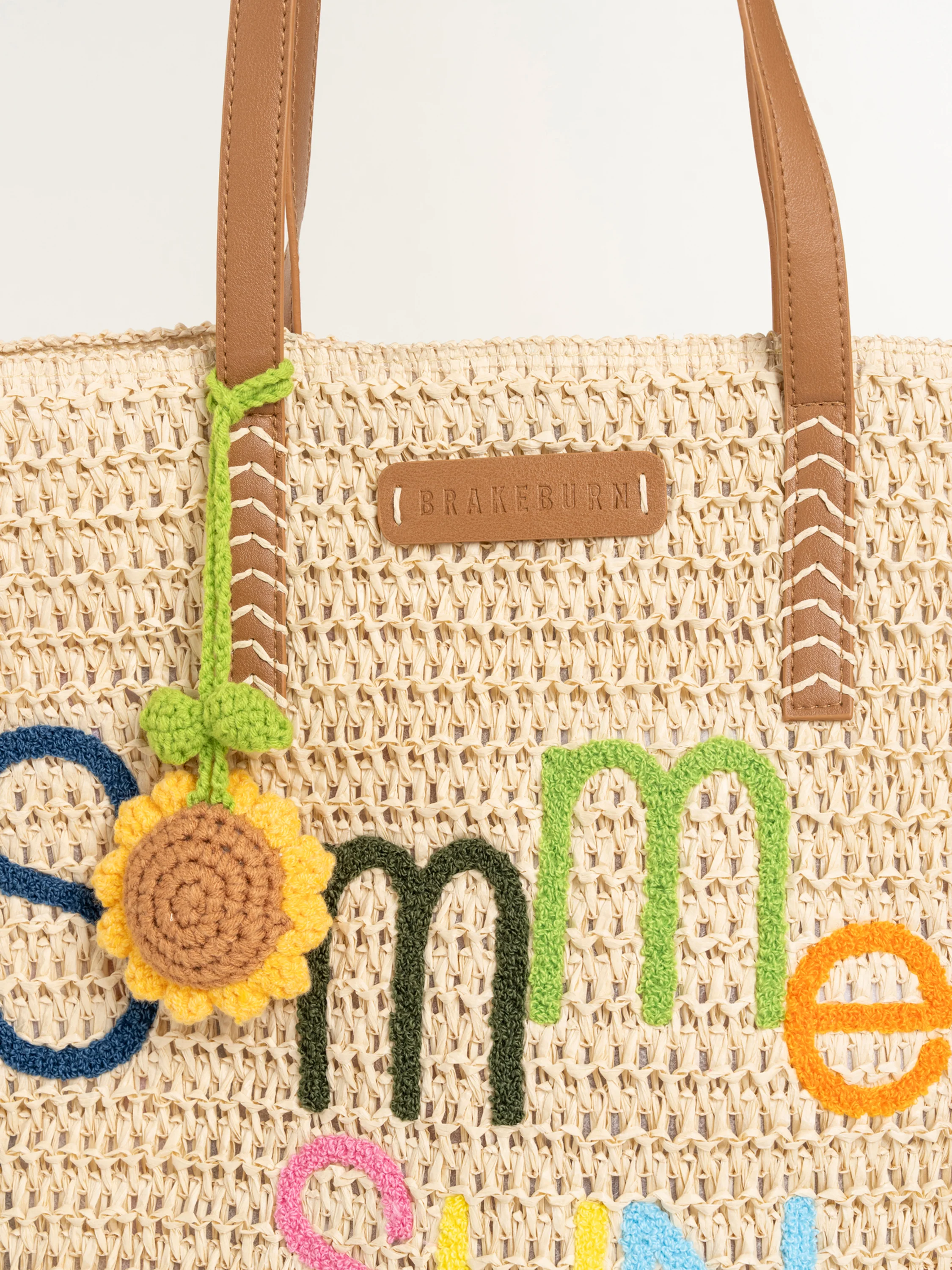 Summer Sun Raffia Beach Bag - Image 4