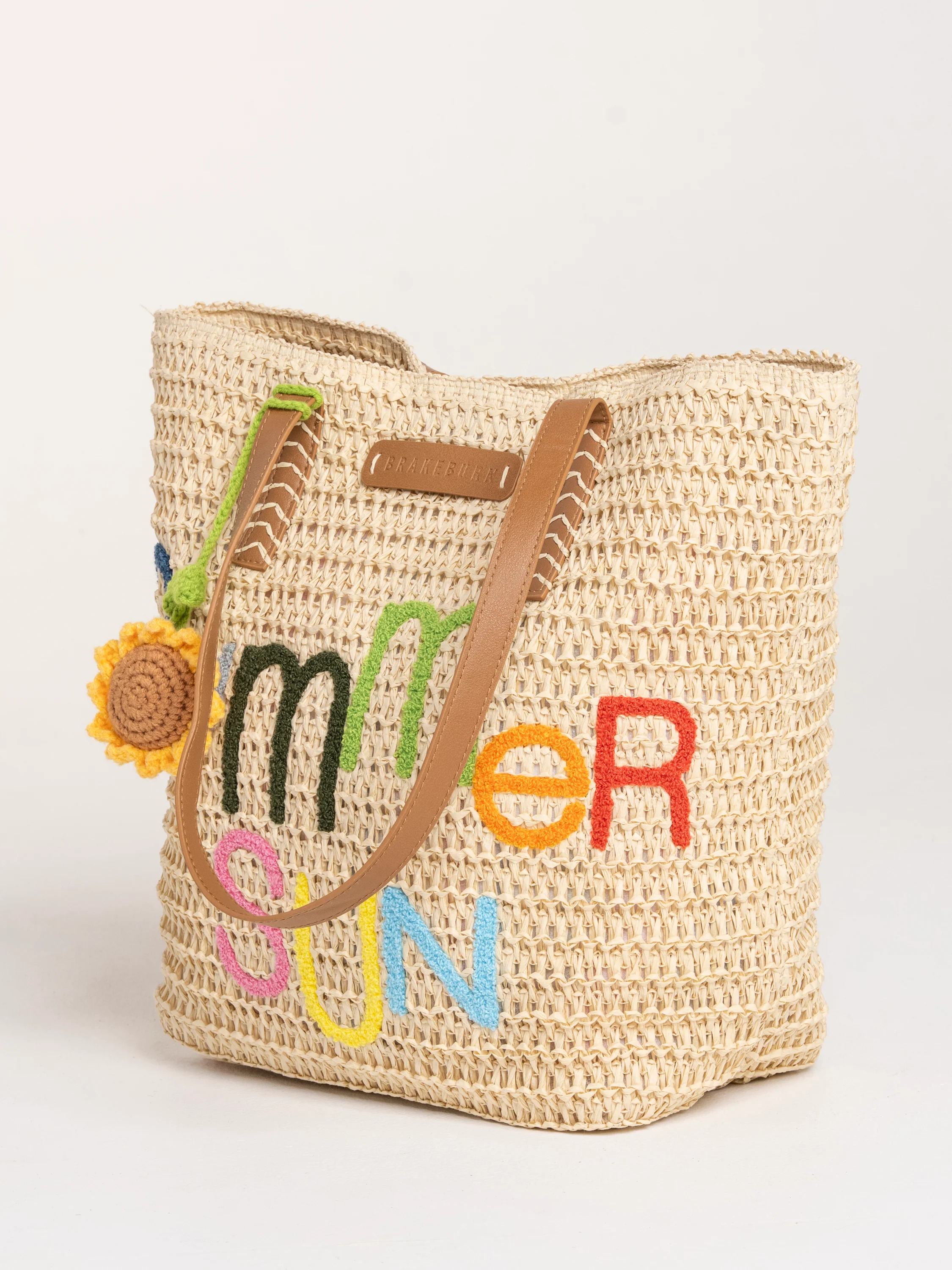 Summer Sun Raffia Beach Bag - Image 5