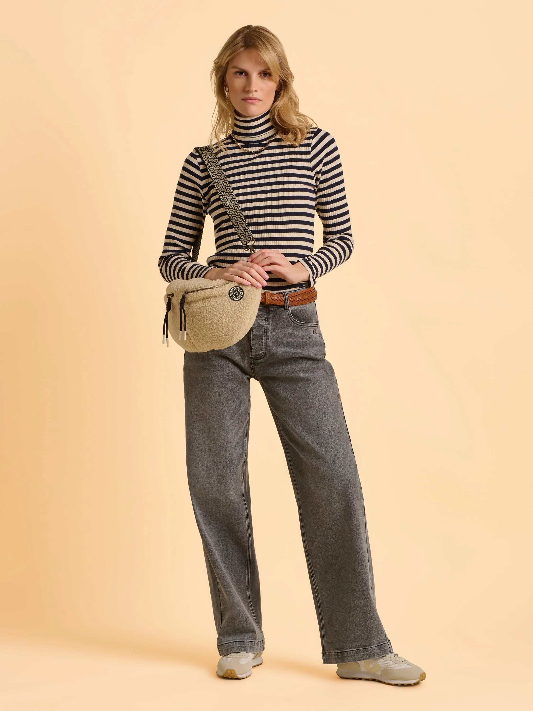 Sylvia Ribbed Long Sleeve T-Shirt - Image 3