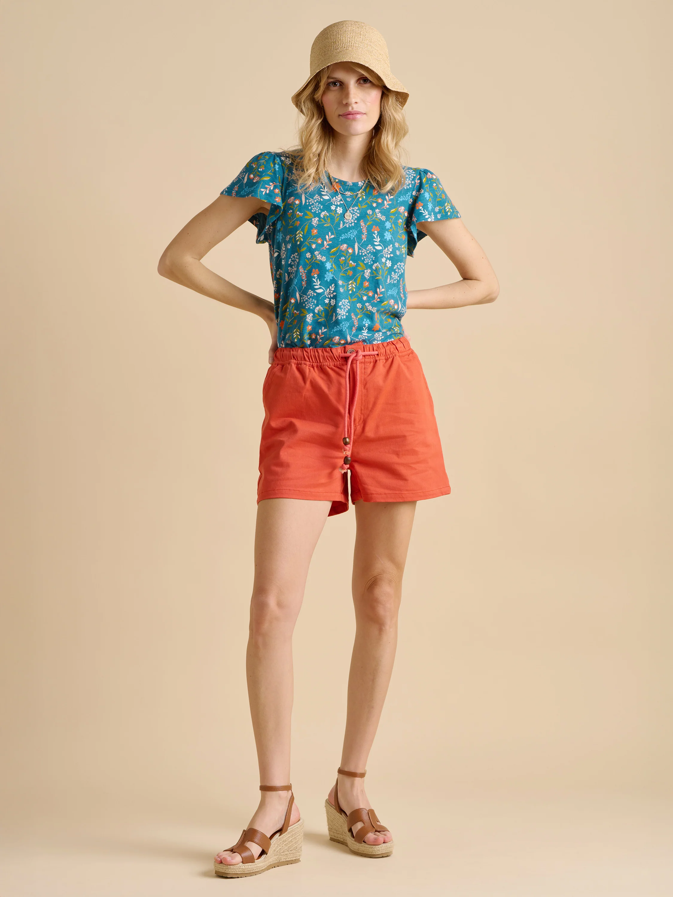 Teal Shoreline Meadow Jersey T Shirt - Image 4