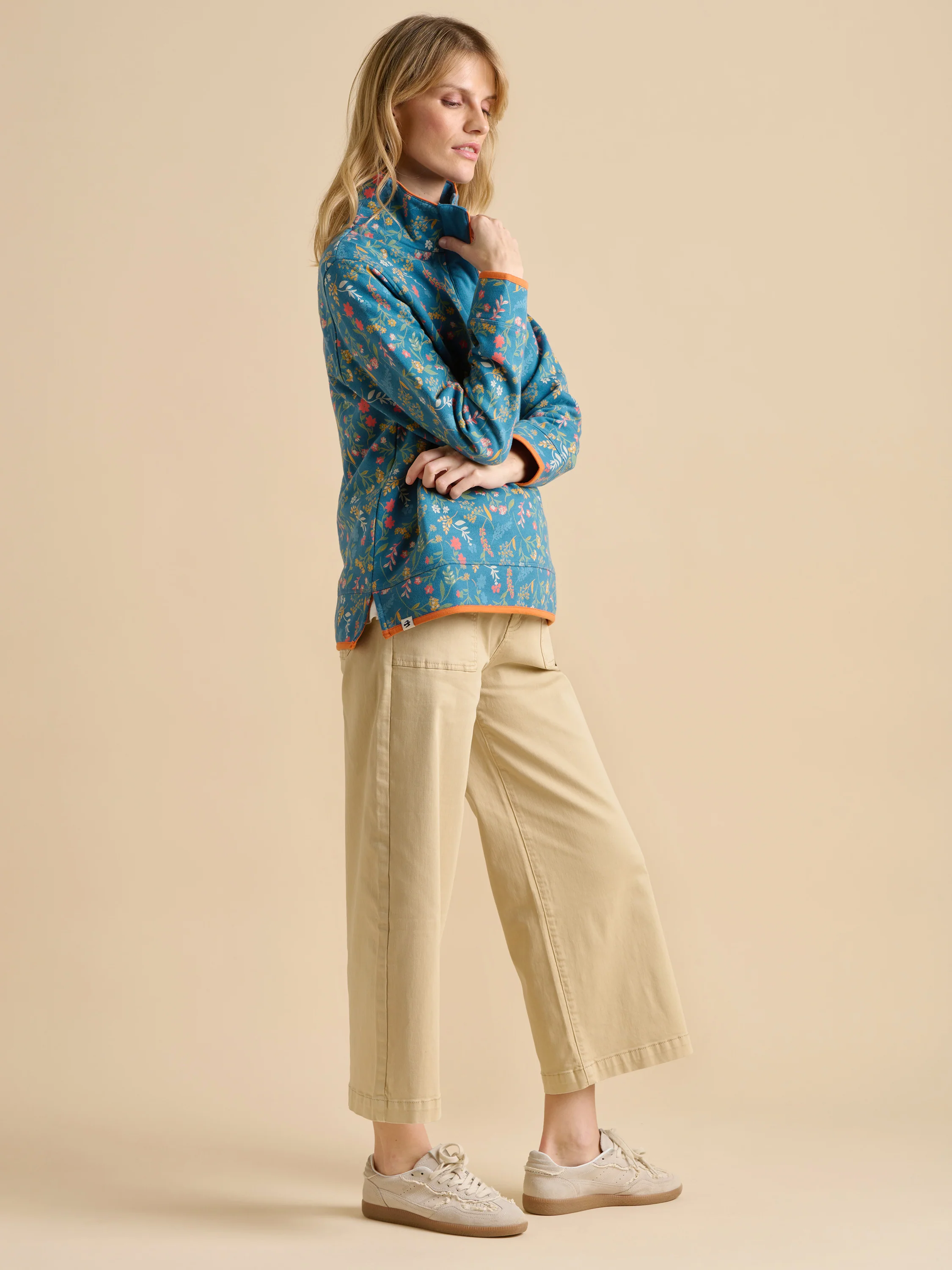 Teal Shoreline Meadow Quarter Zip - Image 2