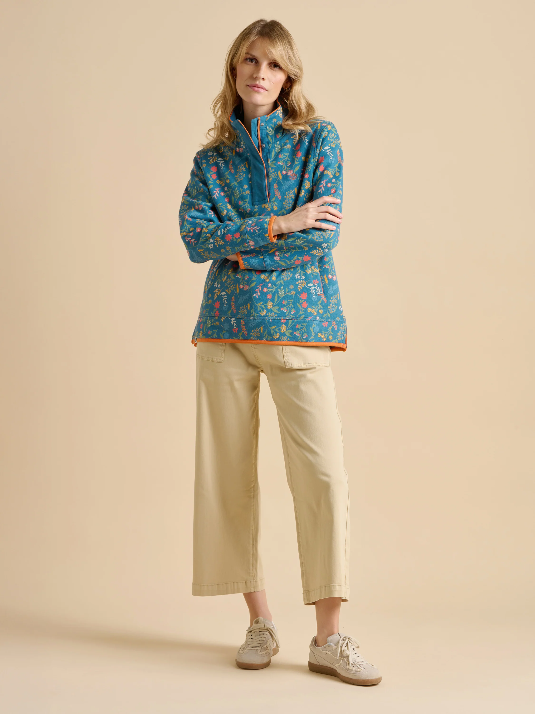 Teal Shoreline Meadow Quarter Zip - Image 5