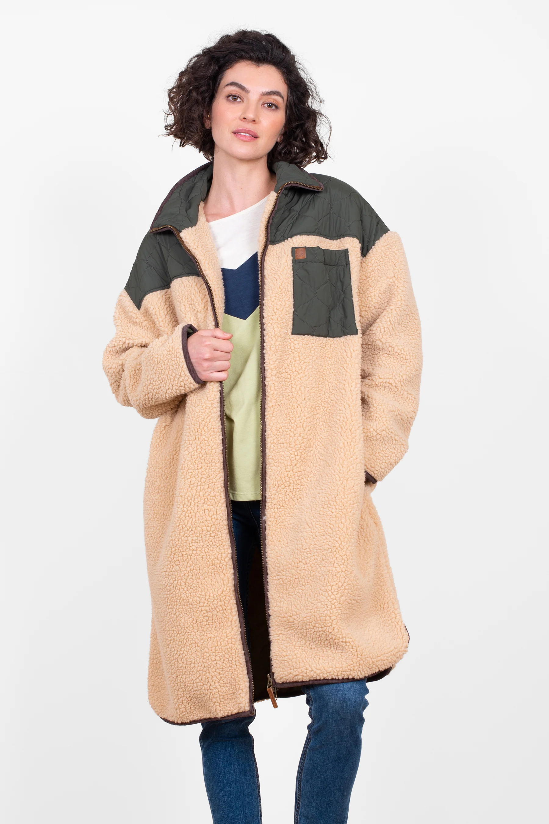 Teddy Longline Borge Jacket - Image 3