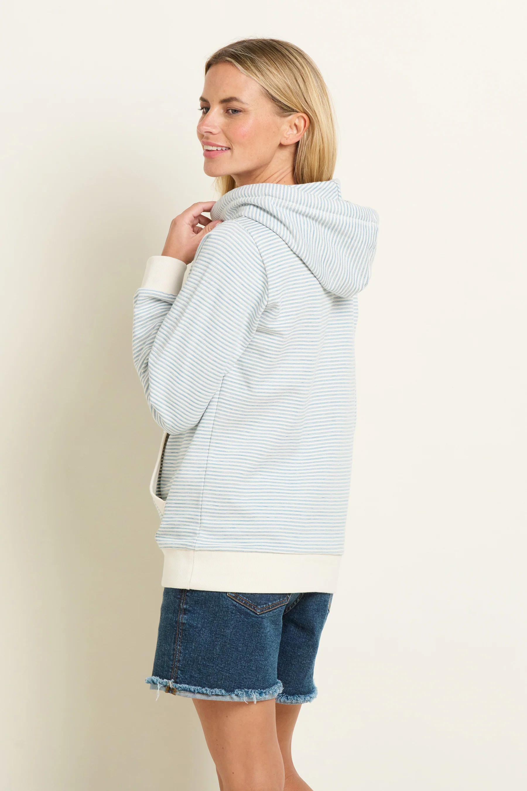 Textured Stripe Elise Hoodie - Image 3