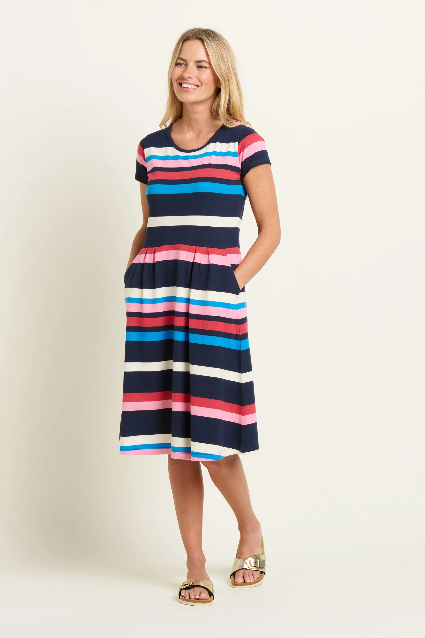 Toni Stripe Dress - Image 4