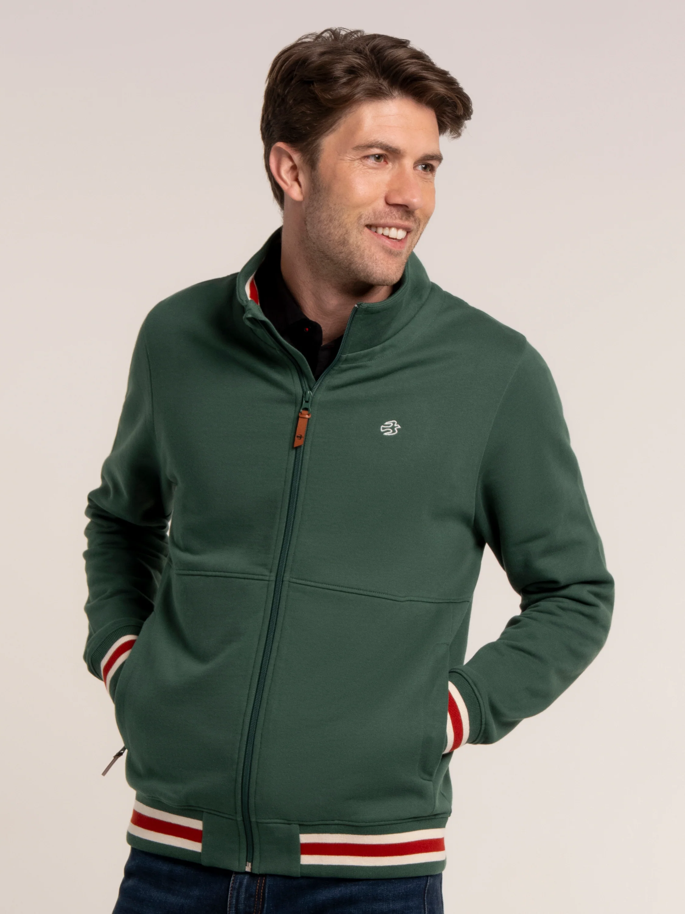Wayford Zip Through Sweat Jacket - Image 2