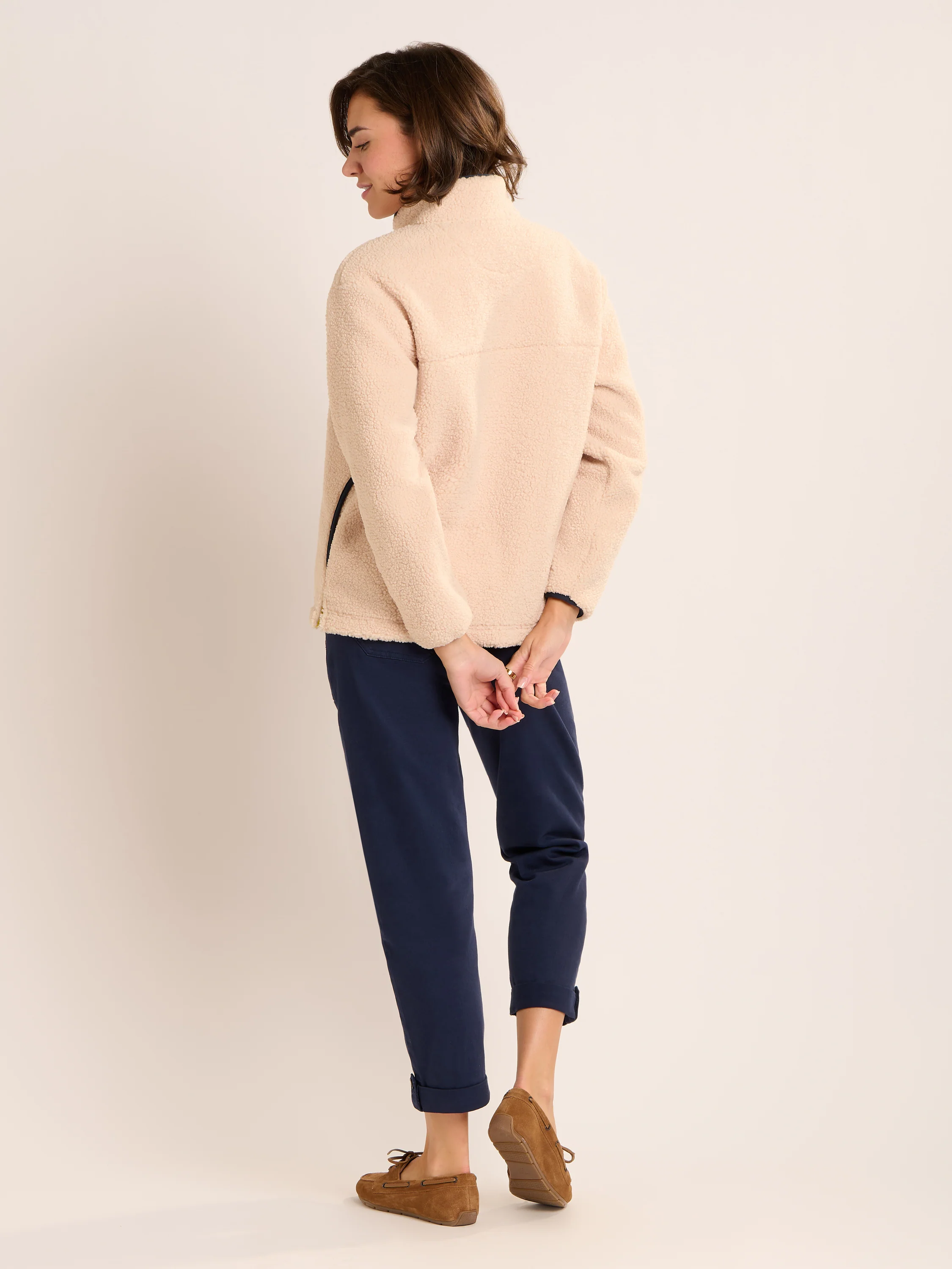 Wey Quarter Zip Borg Fleece - Image 2