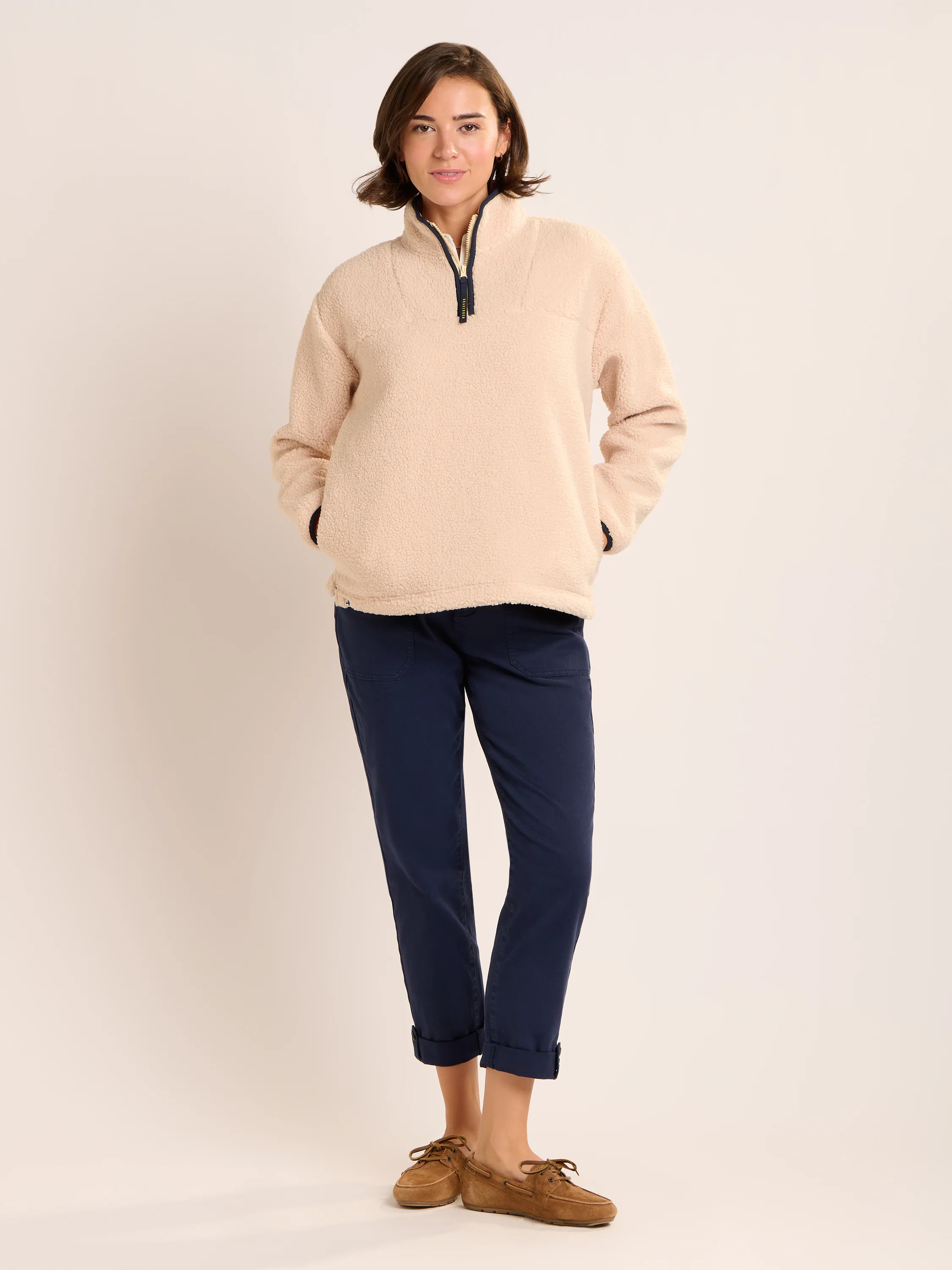 Wey Quarter Zip Borg Fleece - Image 6