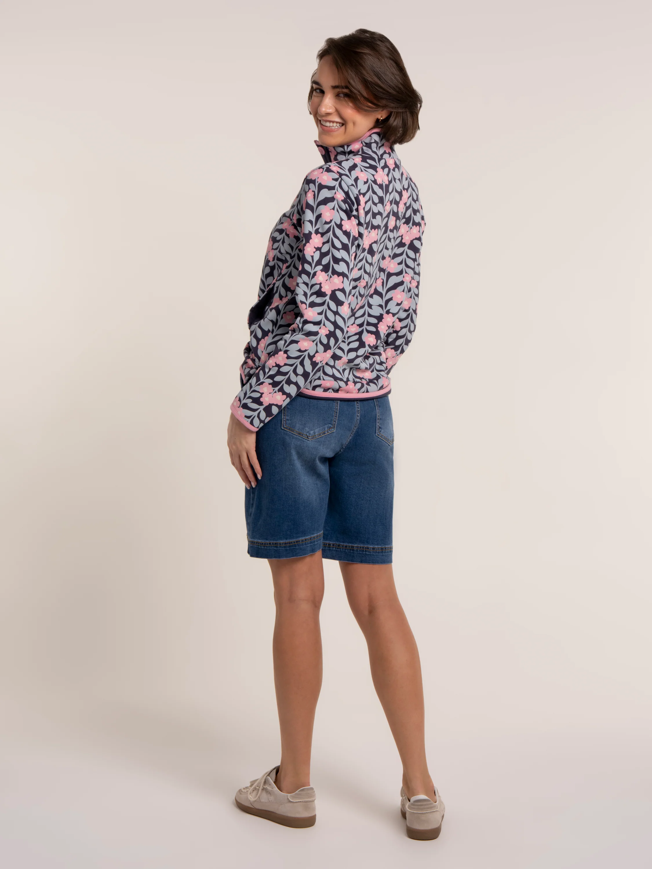Wide Leg Denim Short - Image 2