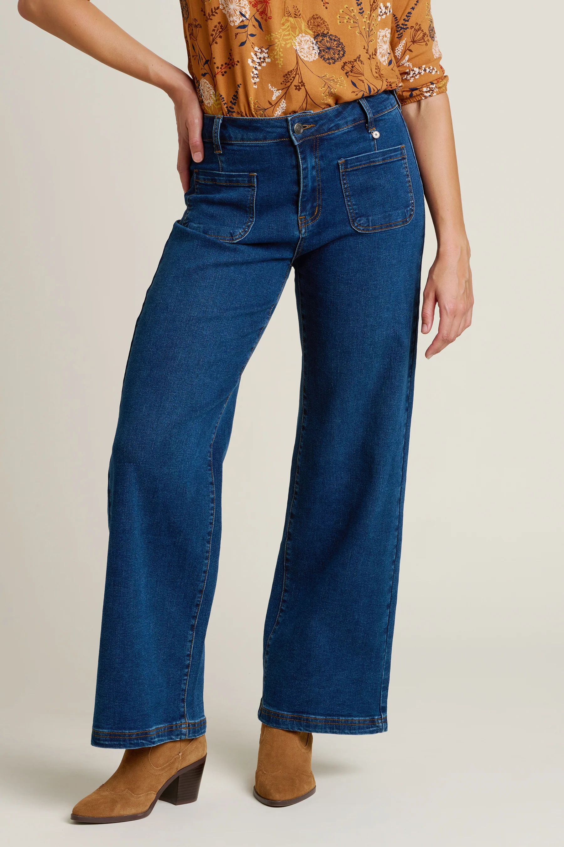 Wide Straight Leg Jeans - Image 4