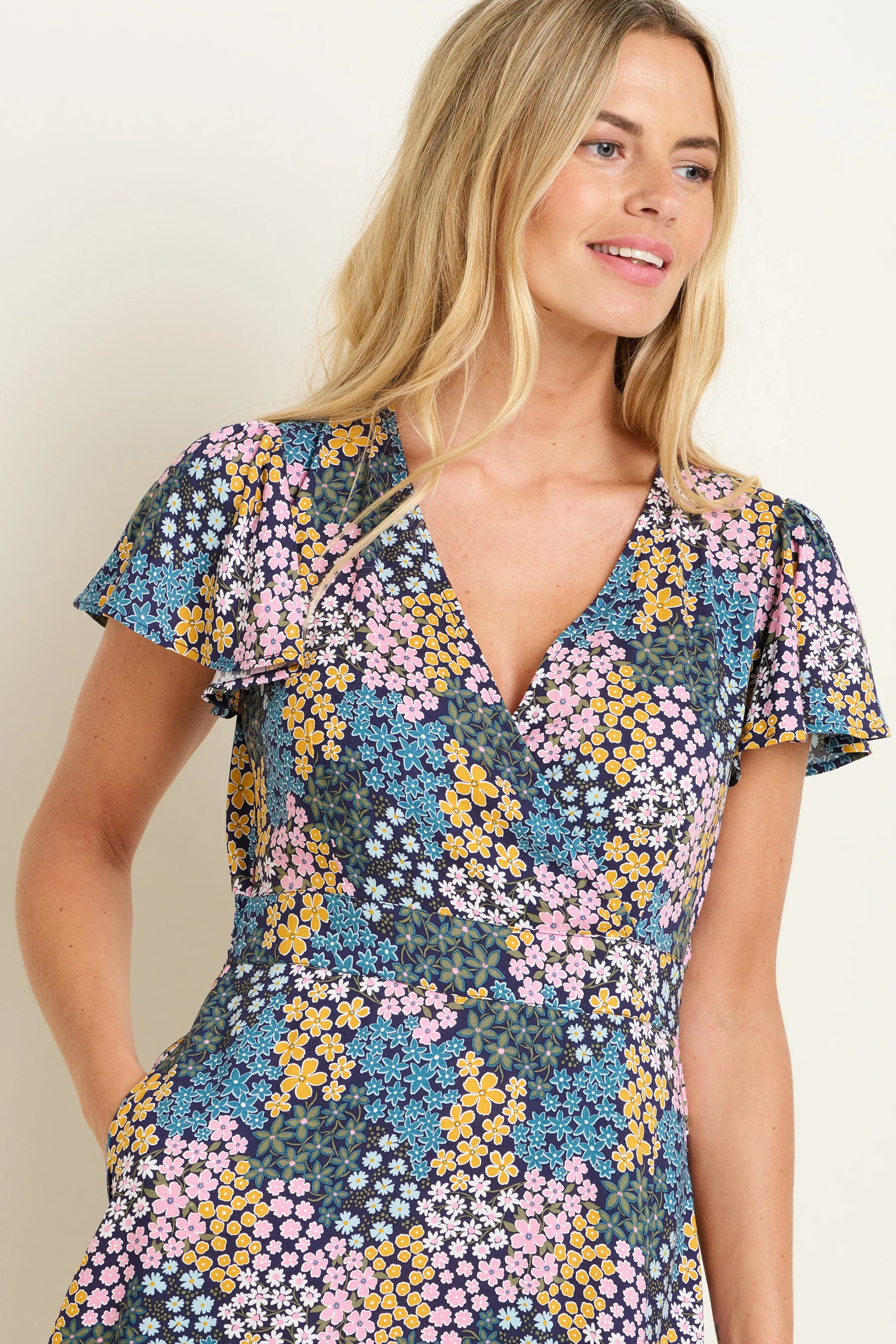 Wildflower Meadow Wrap Dress - Image 4