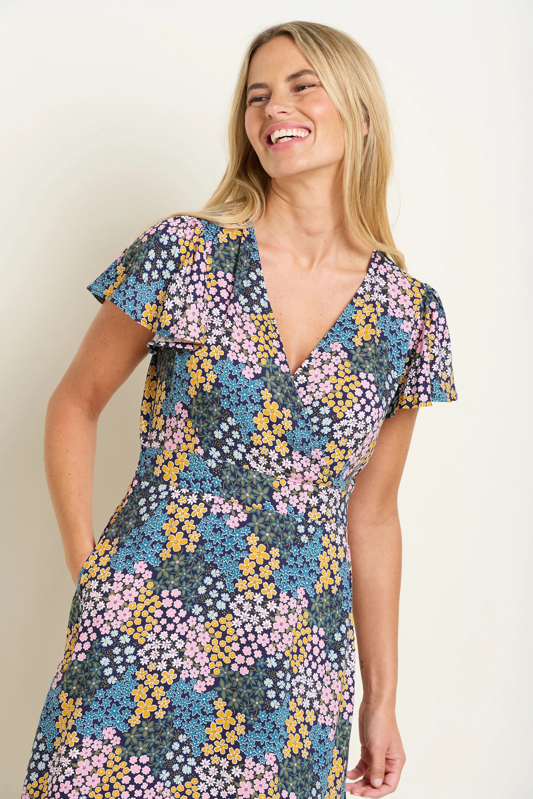 Wildflower Meadow Wrap Dress - Image 6