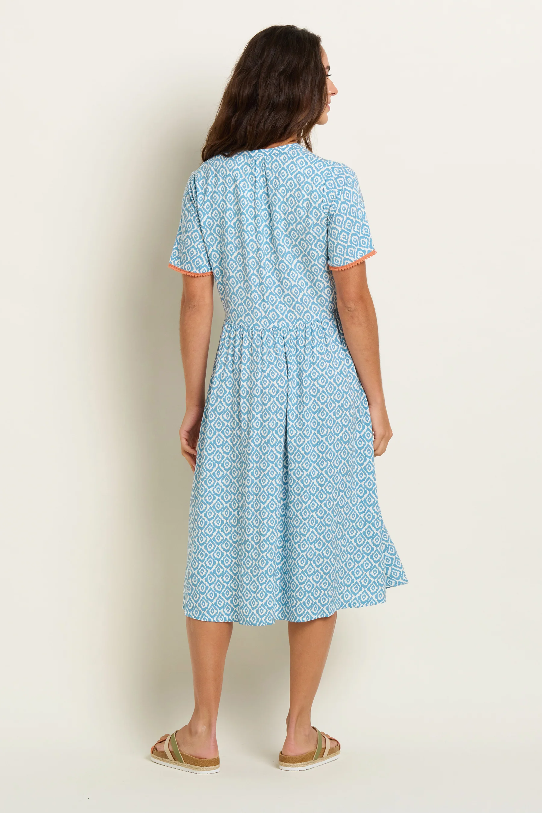 Yasmin Blue Midi Dress - Image 2