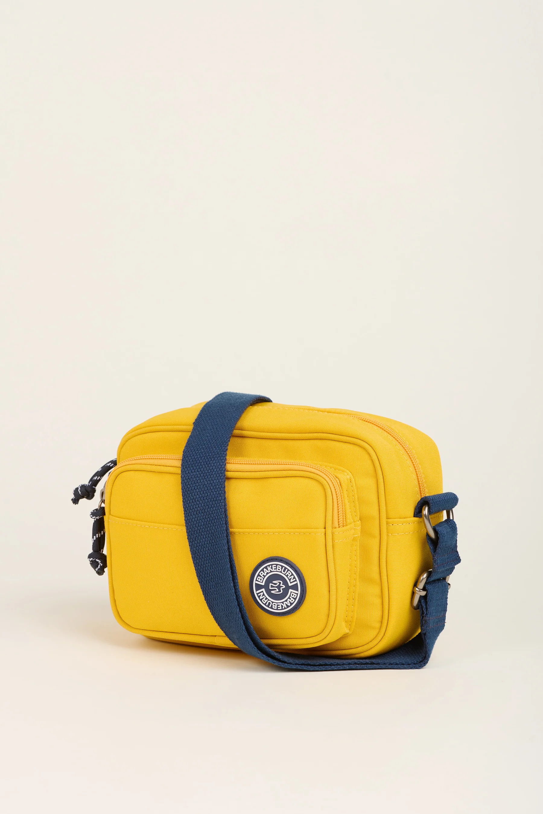 Yellow And Navy Medium Camera Crossbody Bag - Image 3