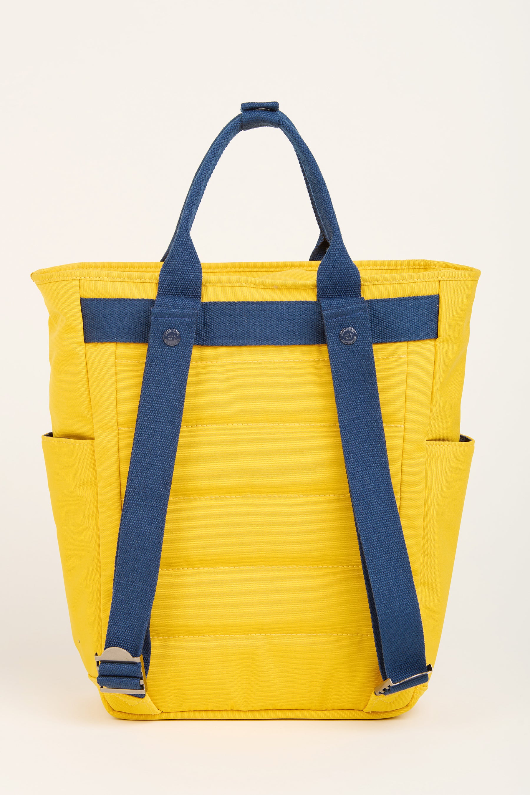 Yellow And Navy Tote Backpack - Image 3