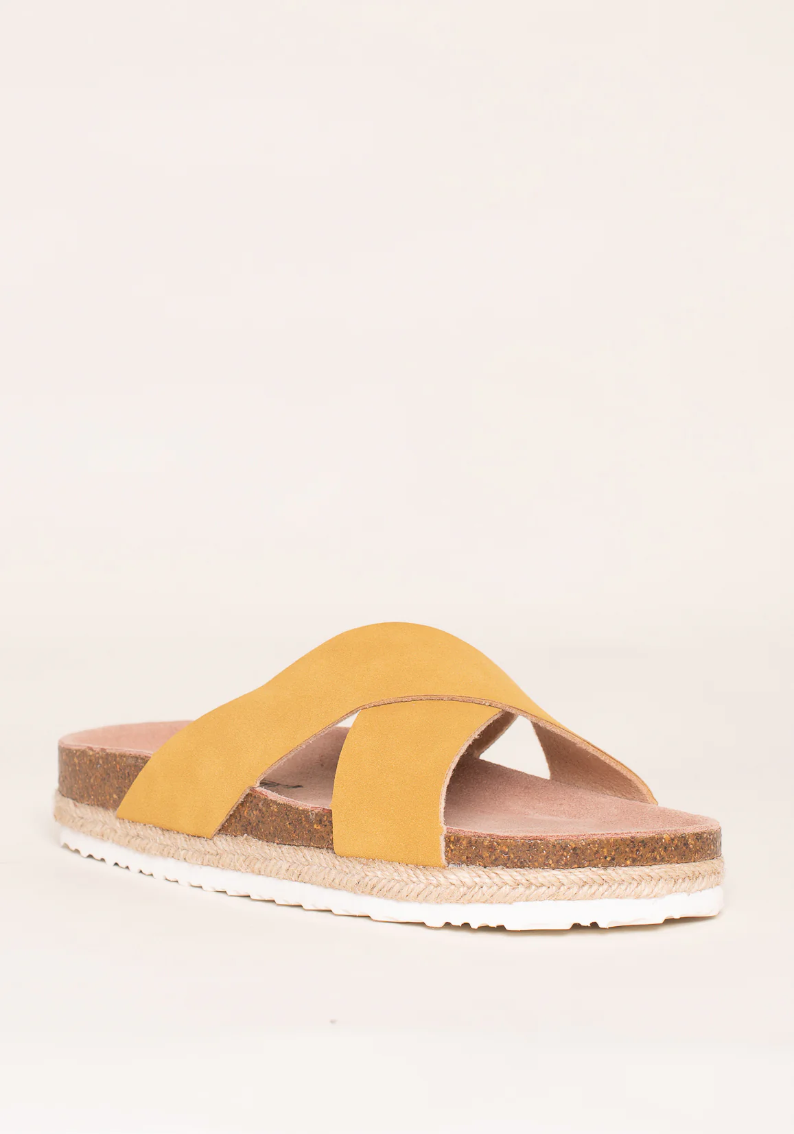 Yellow Cross Strap Sandals - Image 2