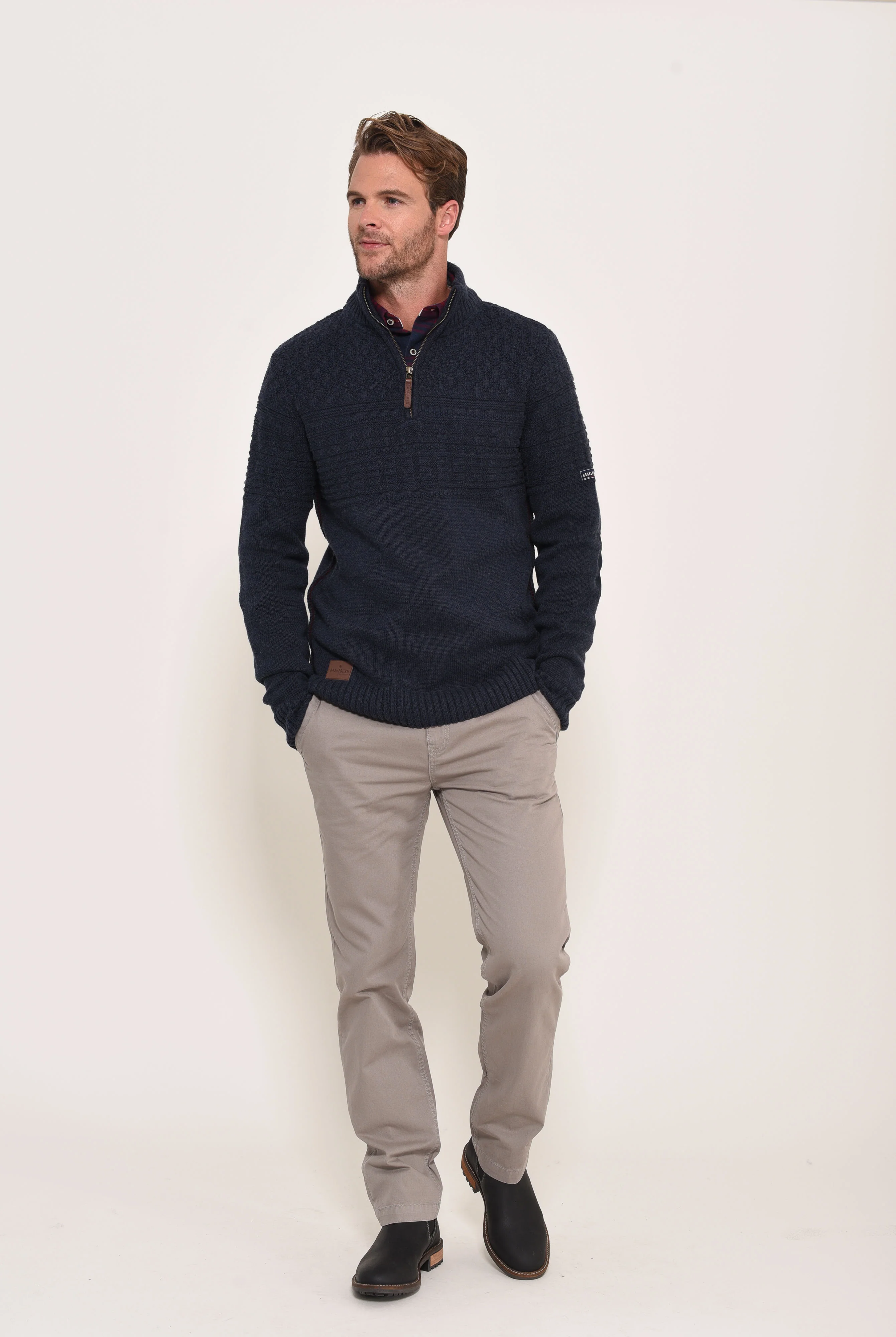 Quarter Zip Neck Jumper - Image 4